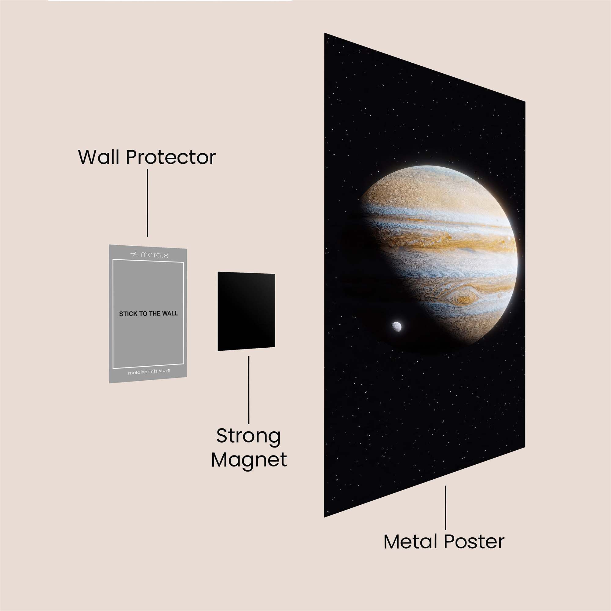Jupiter Serene Safe Wall Magnetic / M