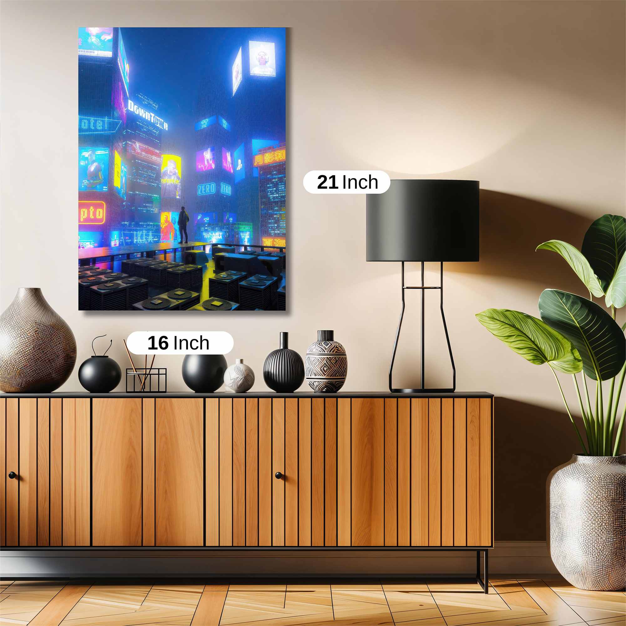 Neon Solitude Safe Wall Magnetic / M