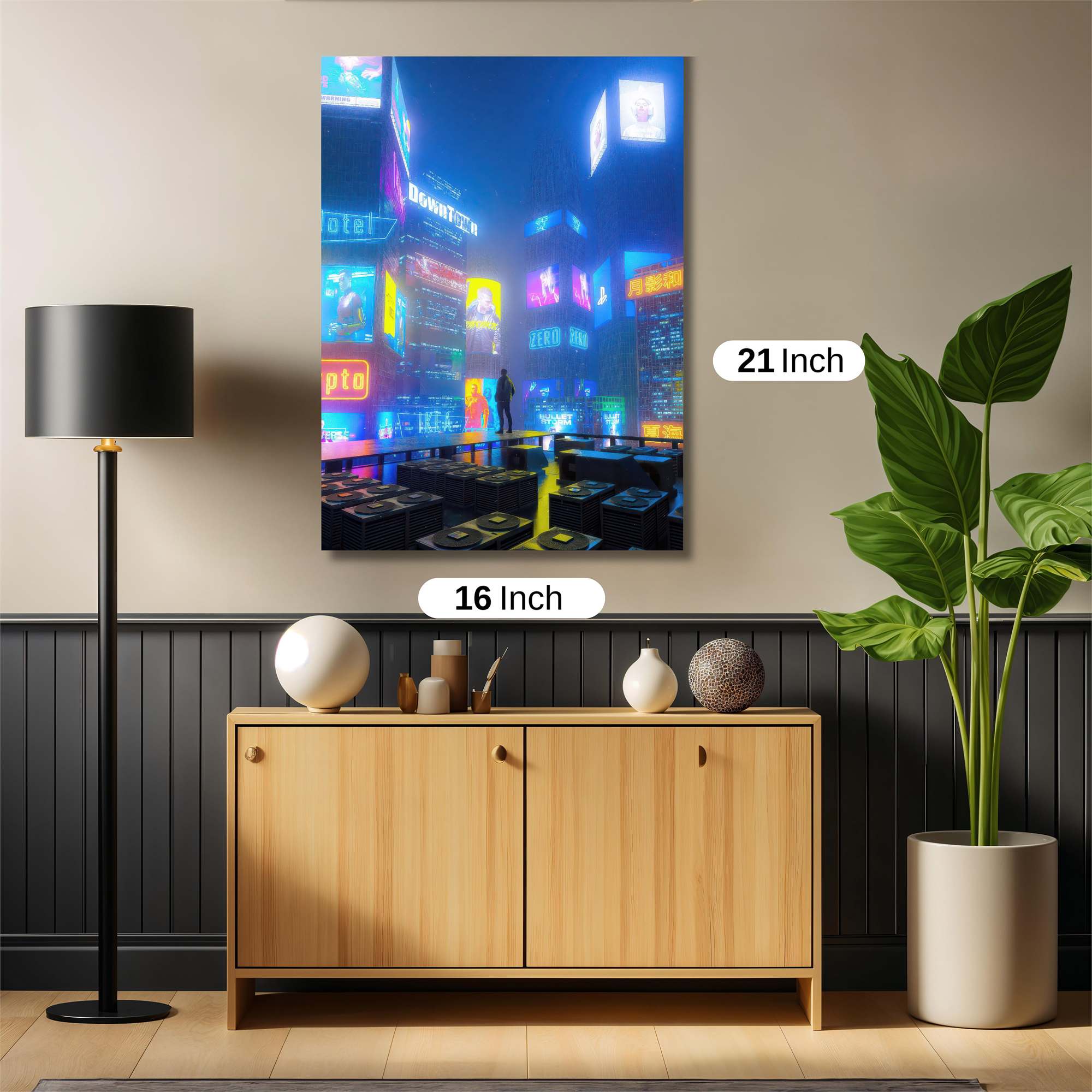 Neon Solitude Safe Wall Magnetic / M