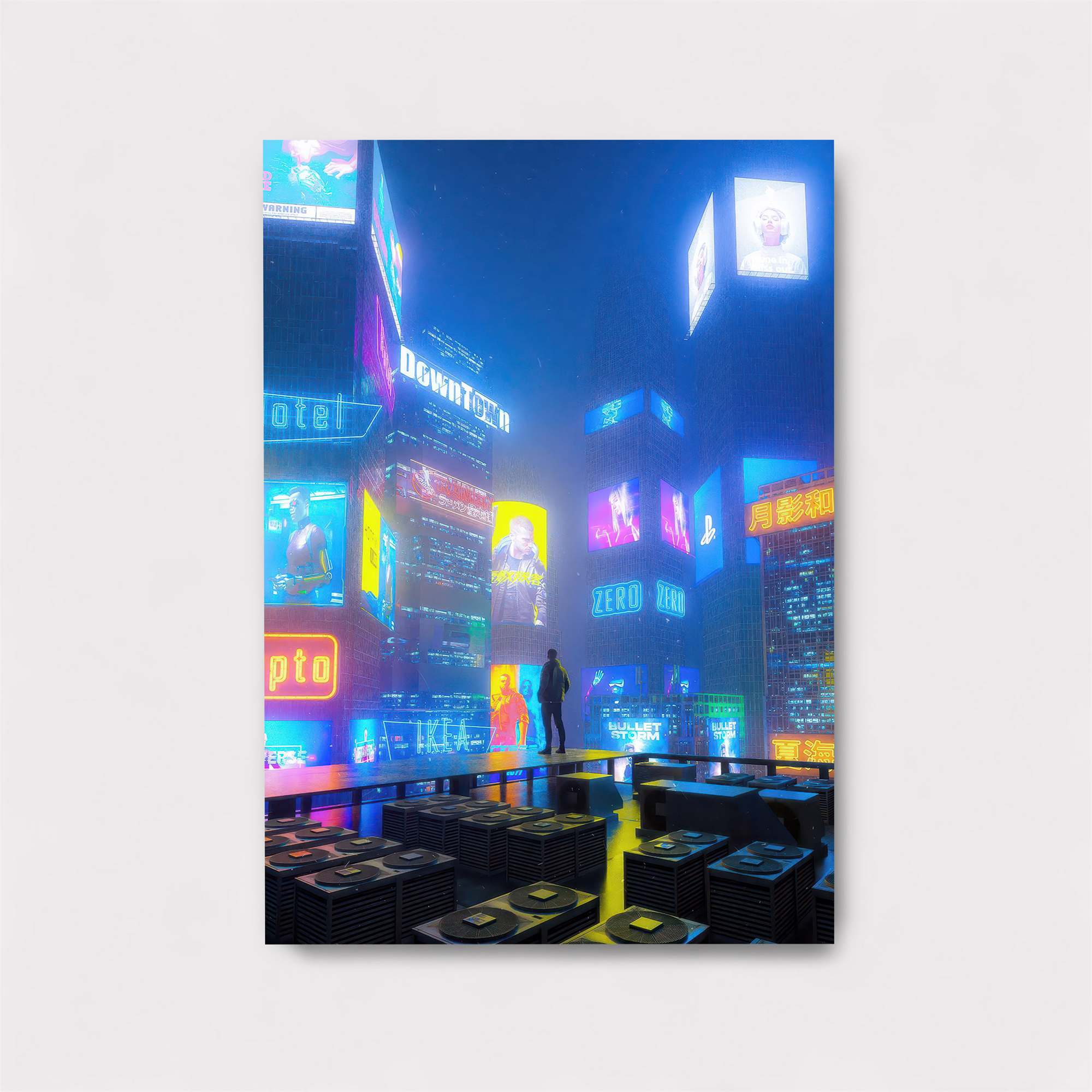 Neon Solitude Safe Wall Magnetic / M