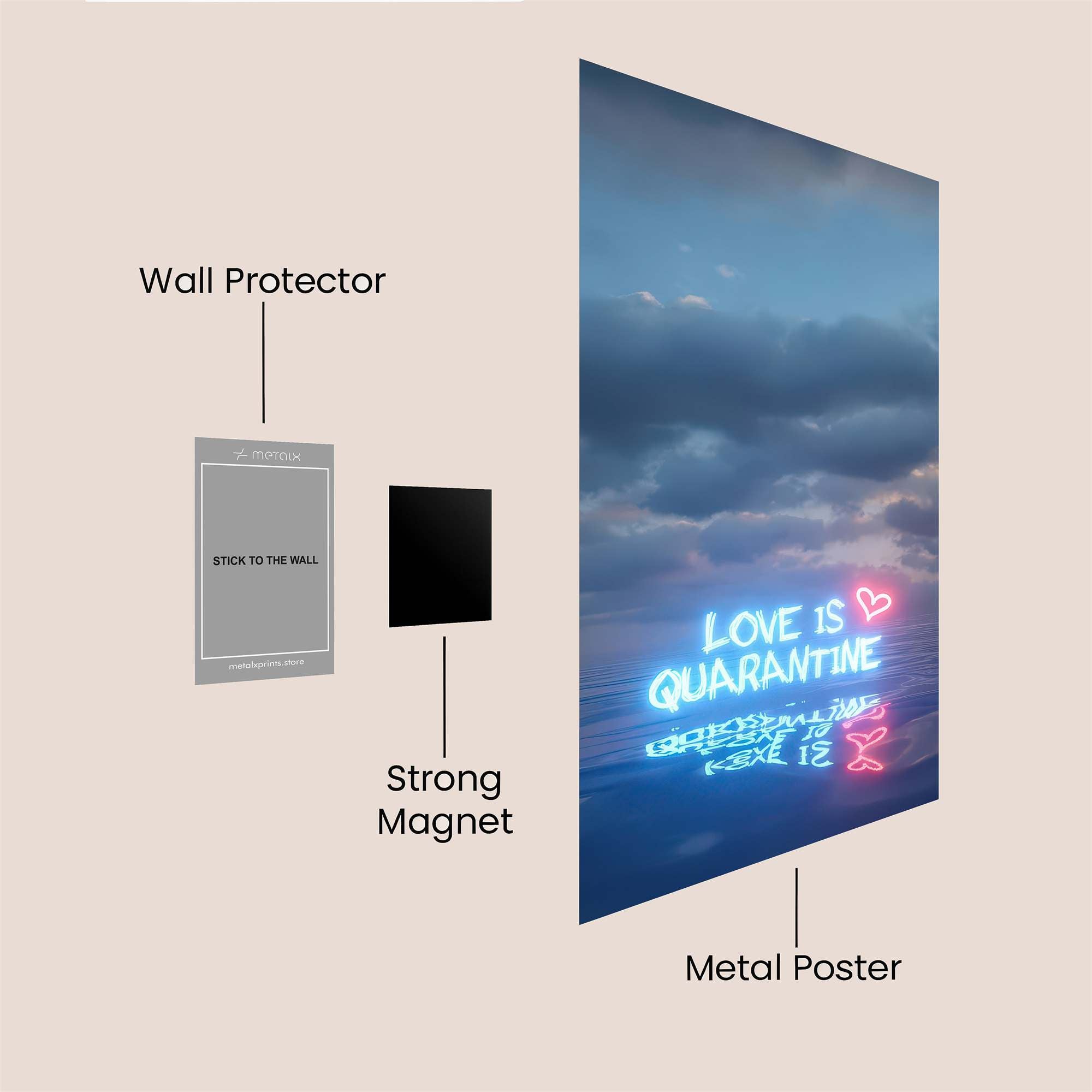 Love Quarantine Safe Wall Magnetic / M