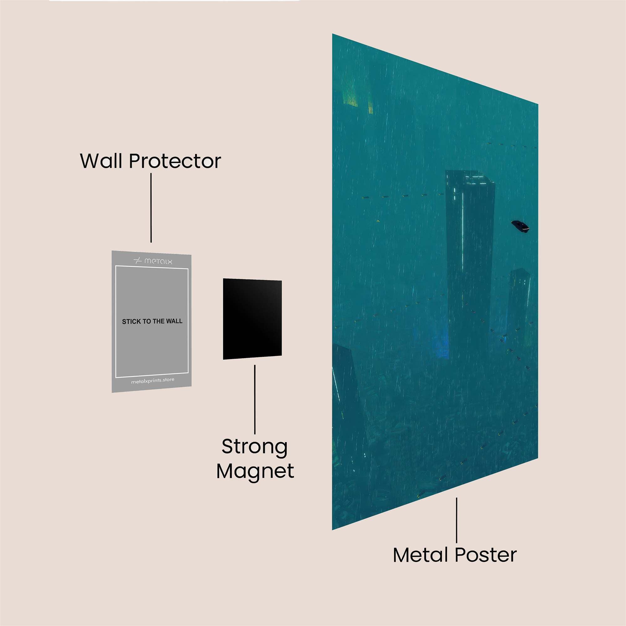 Submarine Mystery Safe Wall Magnetic / M