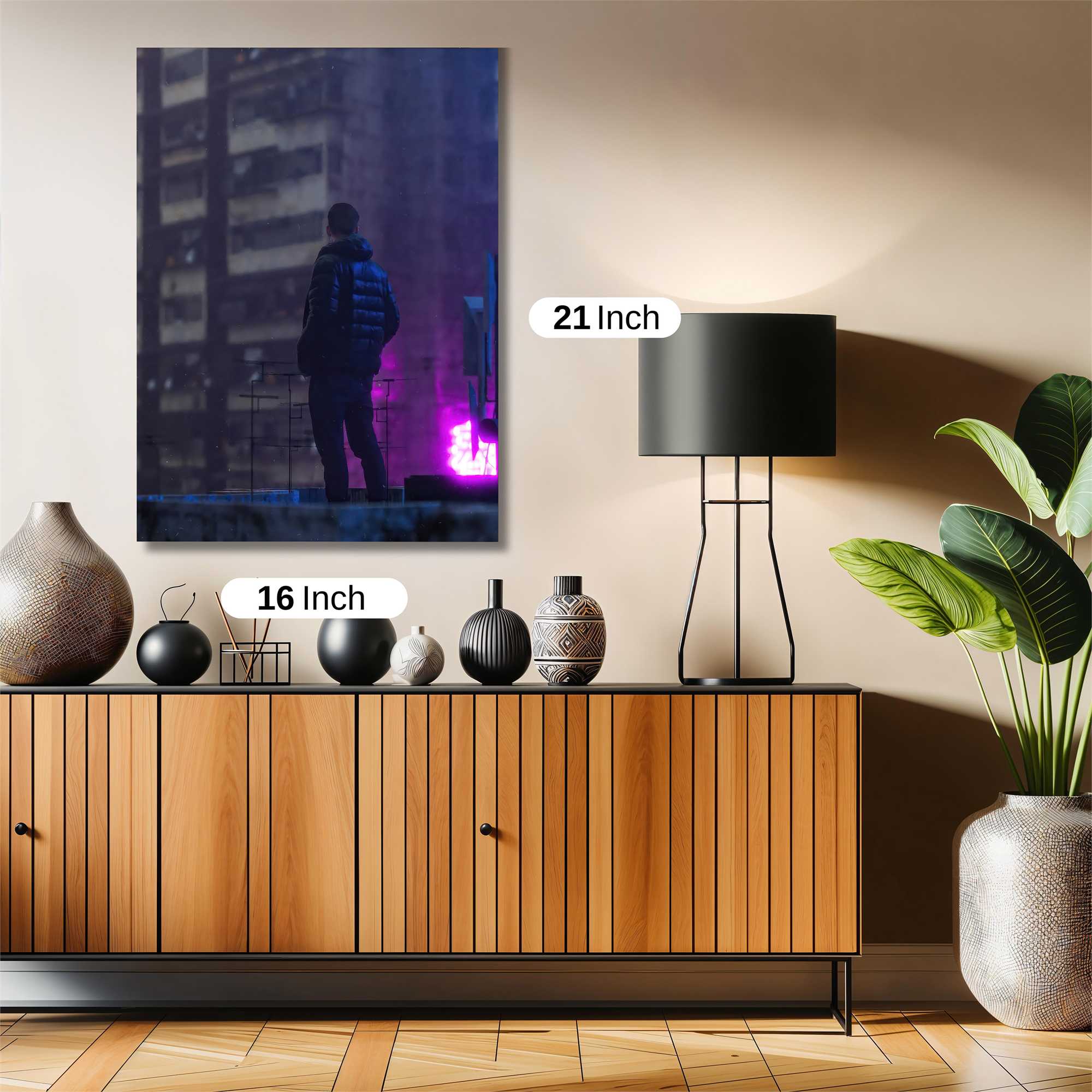 Neon Solitude Safe Wall Magnetic / M