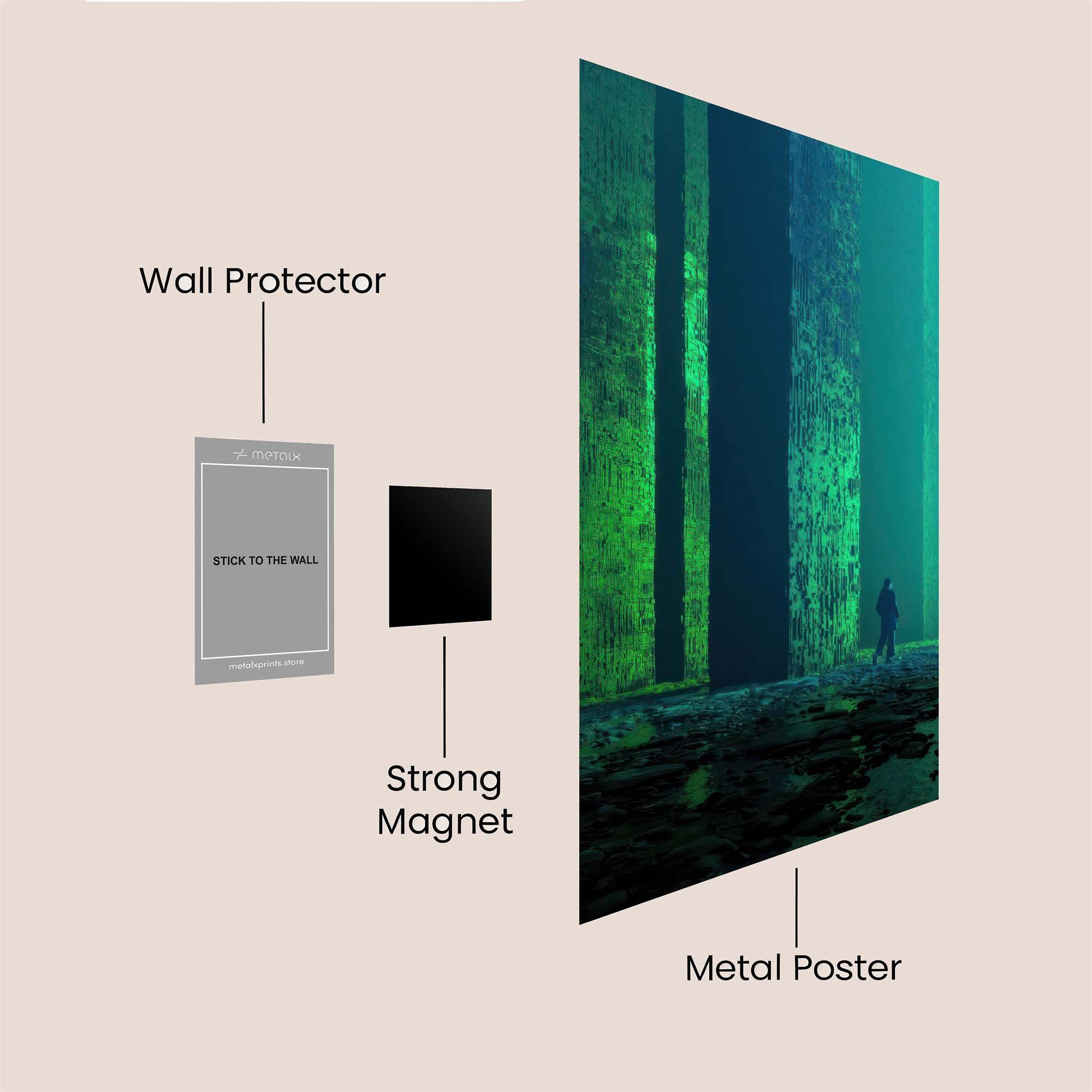 Monolith Mystery Safe Wall Magnetic / M