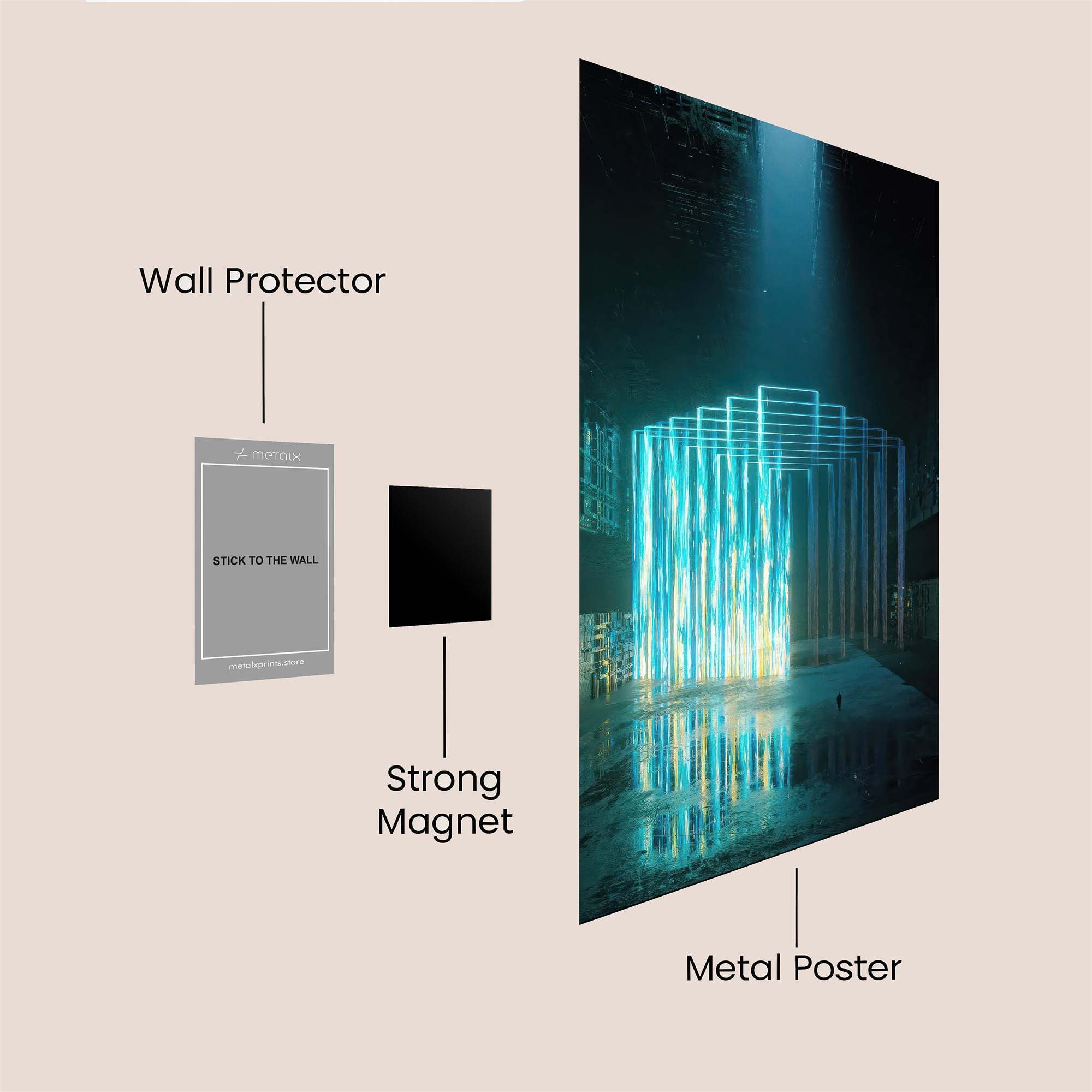 Portal Radiant Safe Wall Magnetic / M
