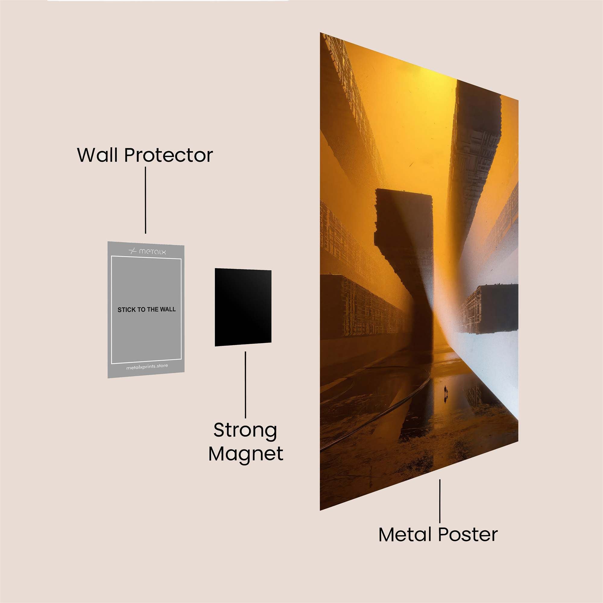 Urban Glow Safe Wall Magnetic / M