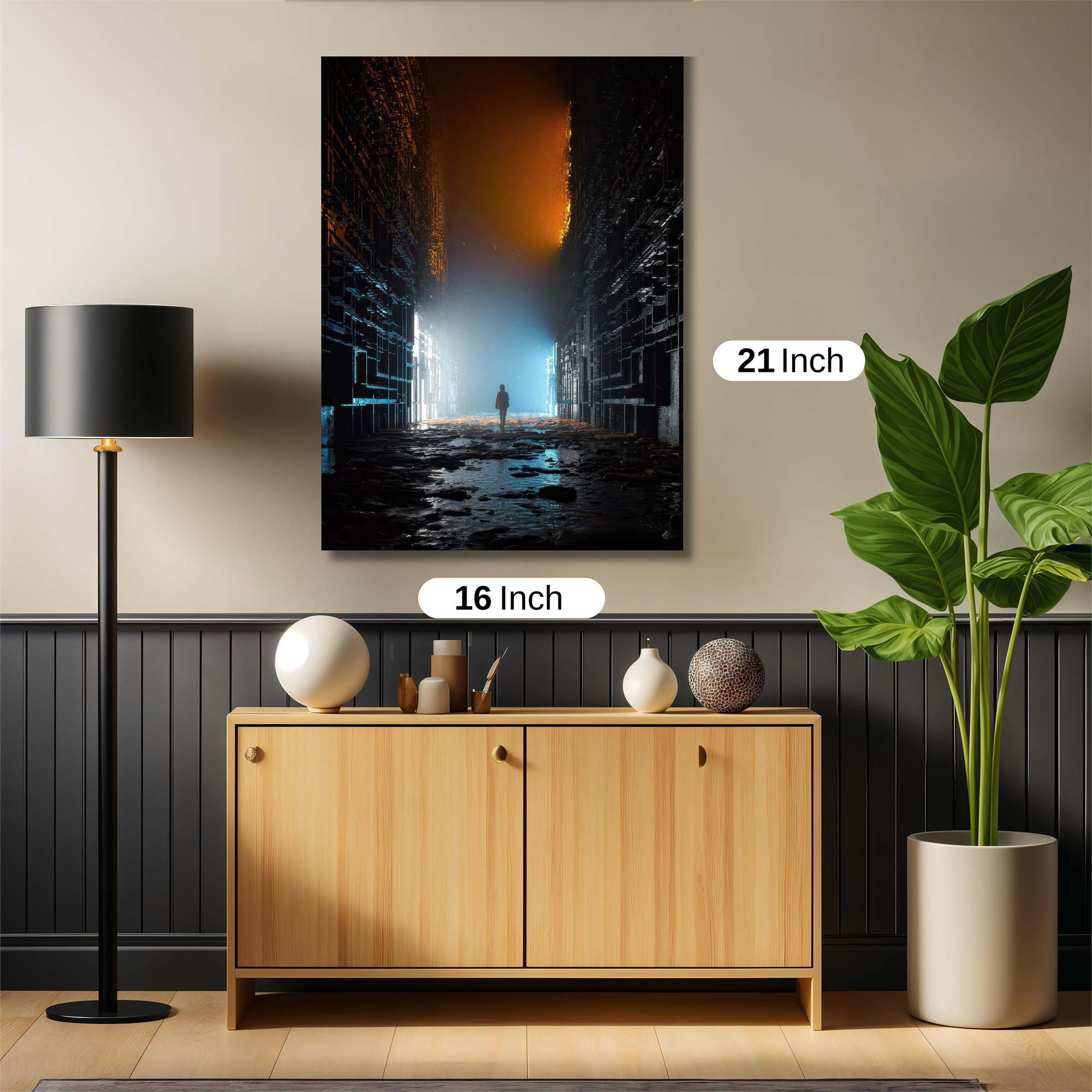 Neon Solitude Safe Wall Magnetic / M