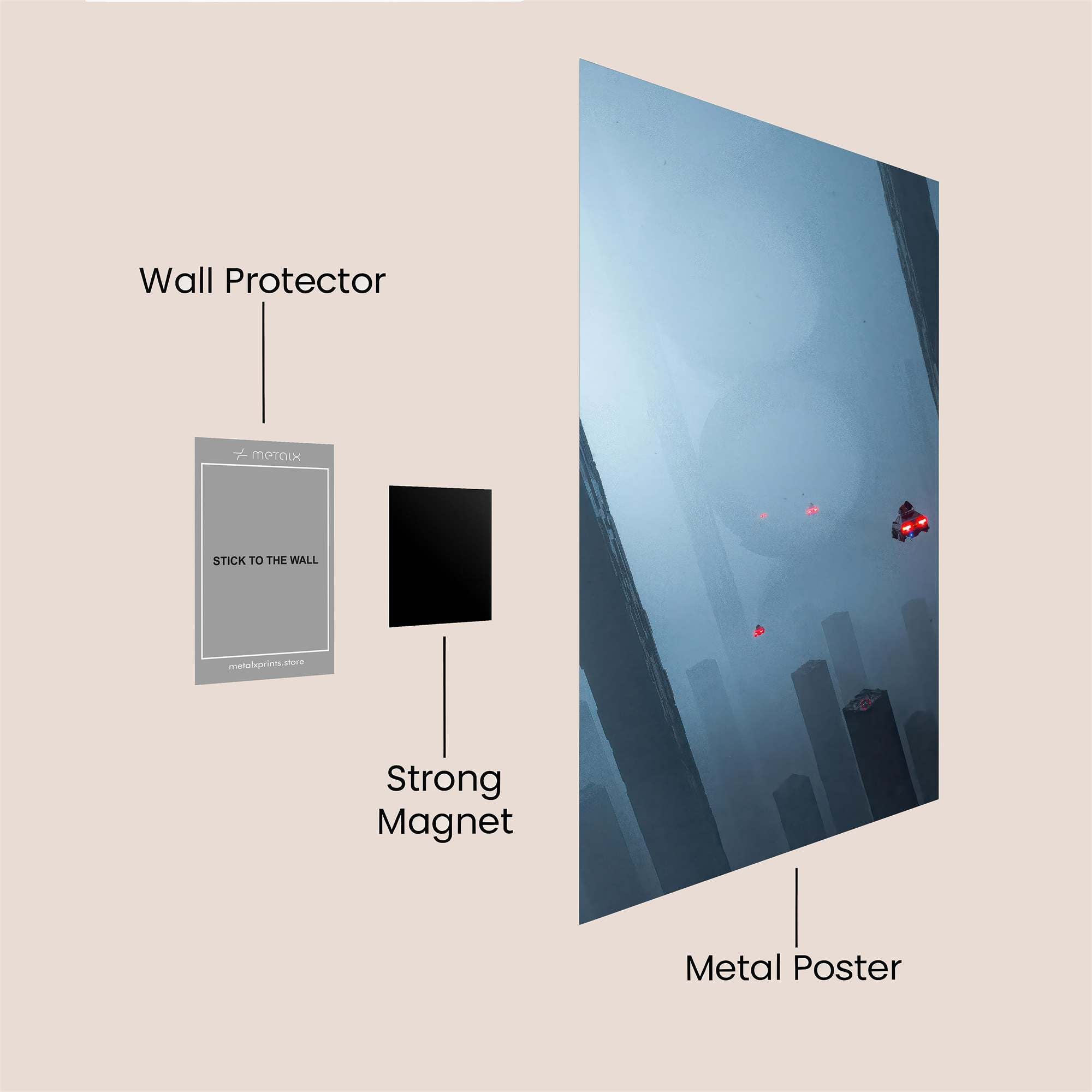 Skyward Escape Safe Wall Magnetic / M
