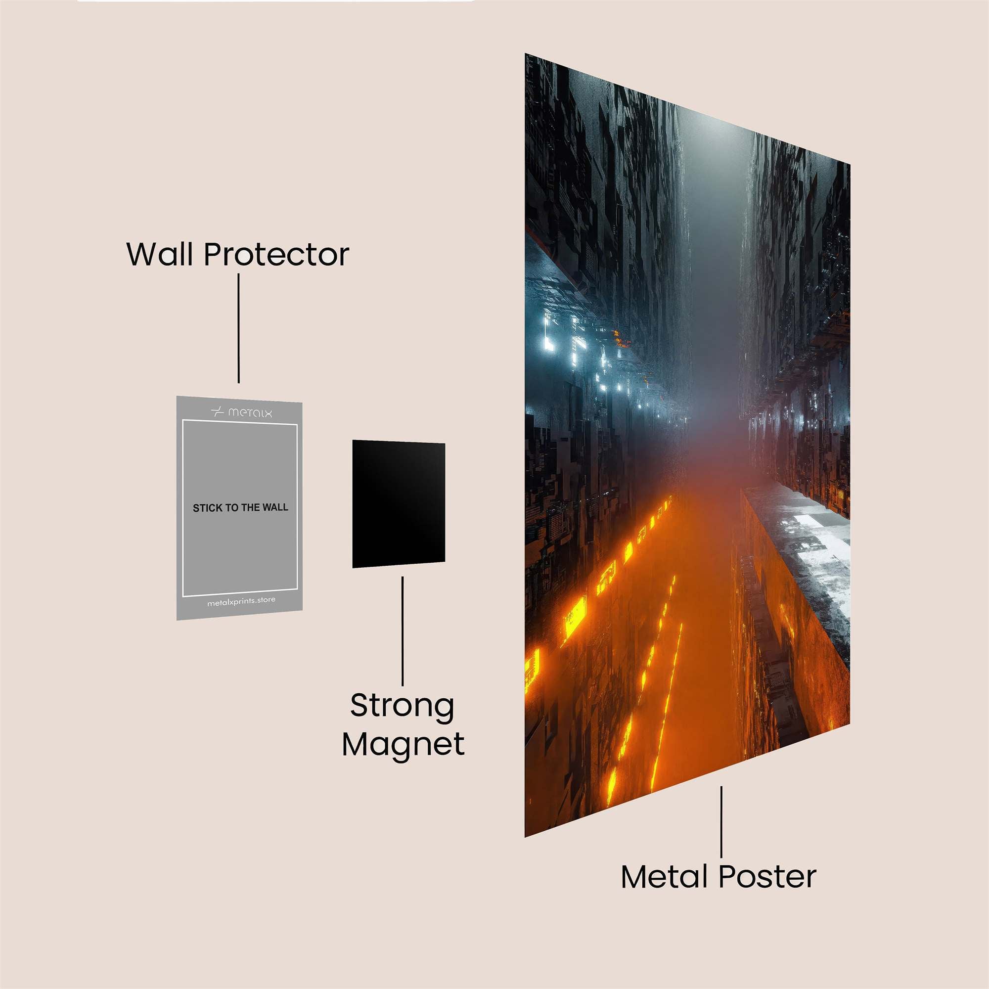 Cyberpunk Gloom Safe Wall Magnetic / M