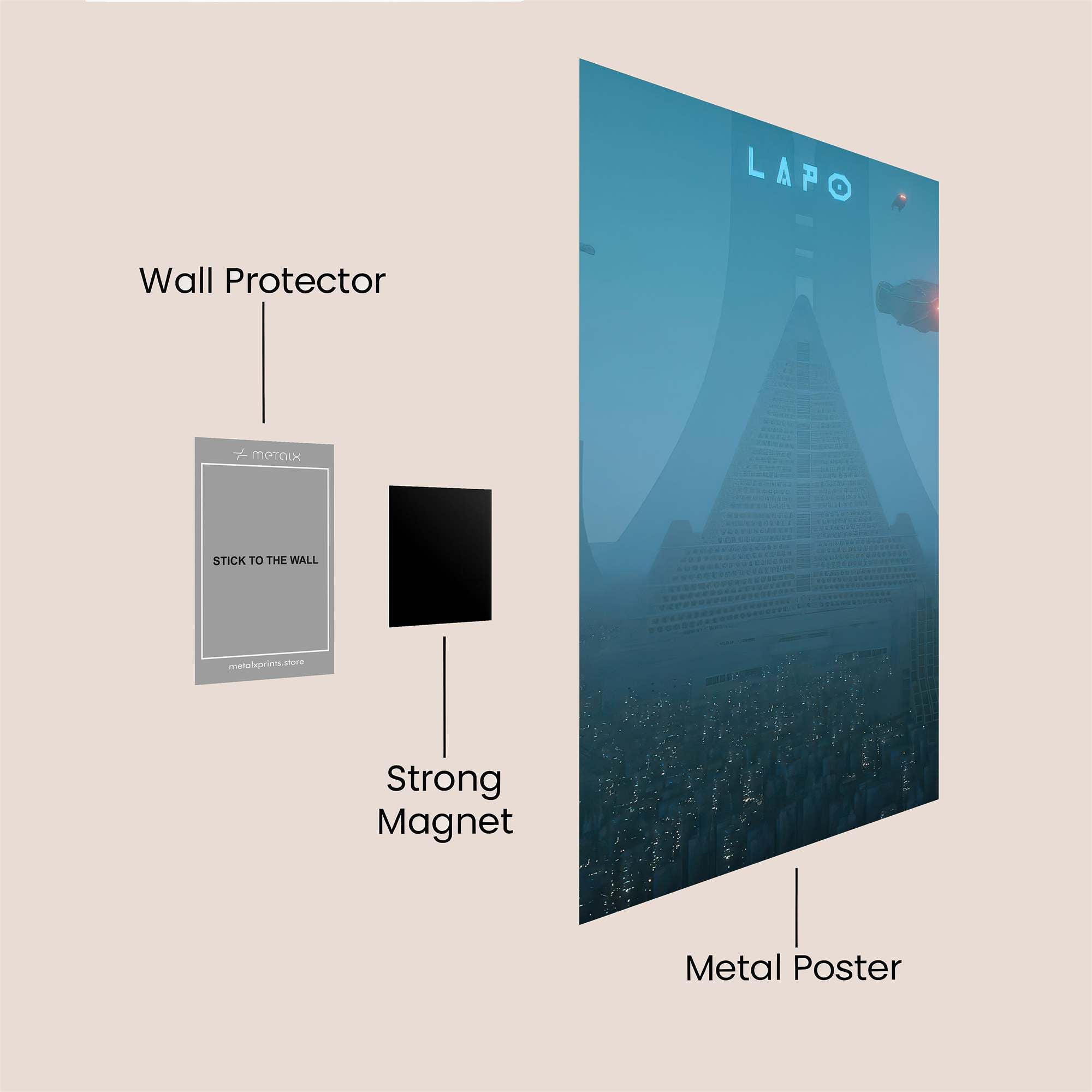 LAPO Enigma Safe Wall Magnetic / M