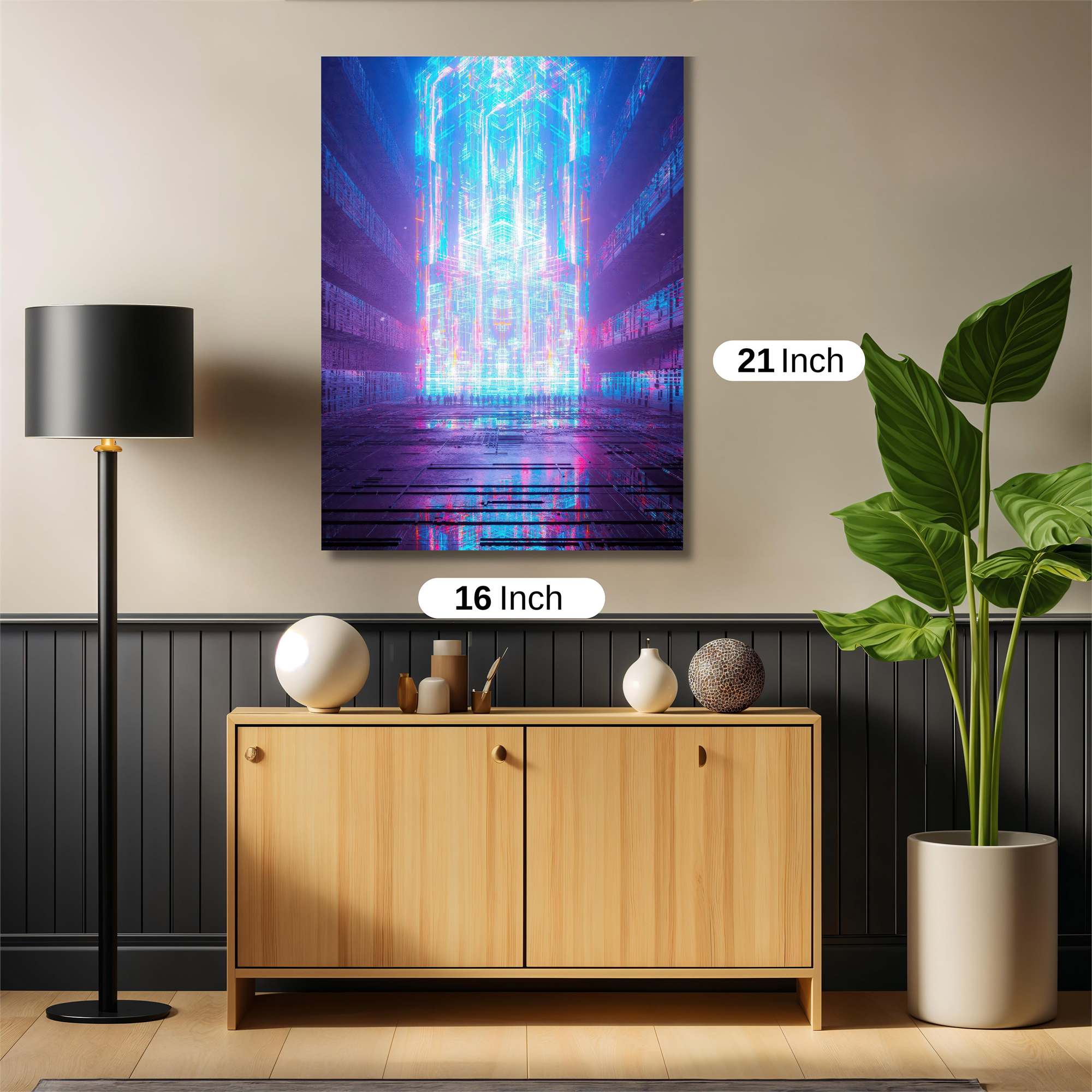Neon Cathedral Safe Wall Magnetic / M