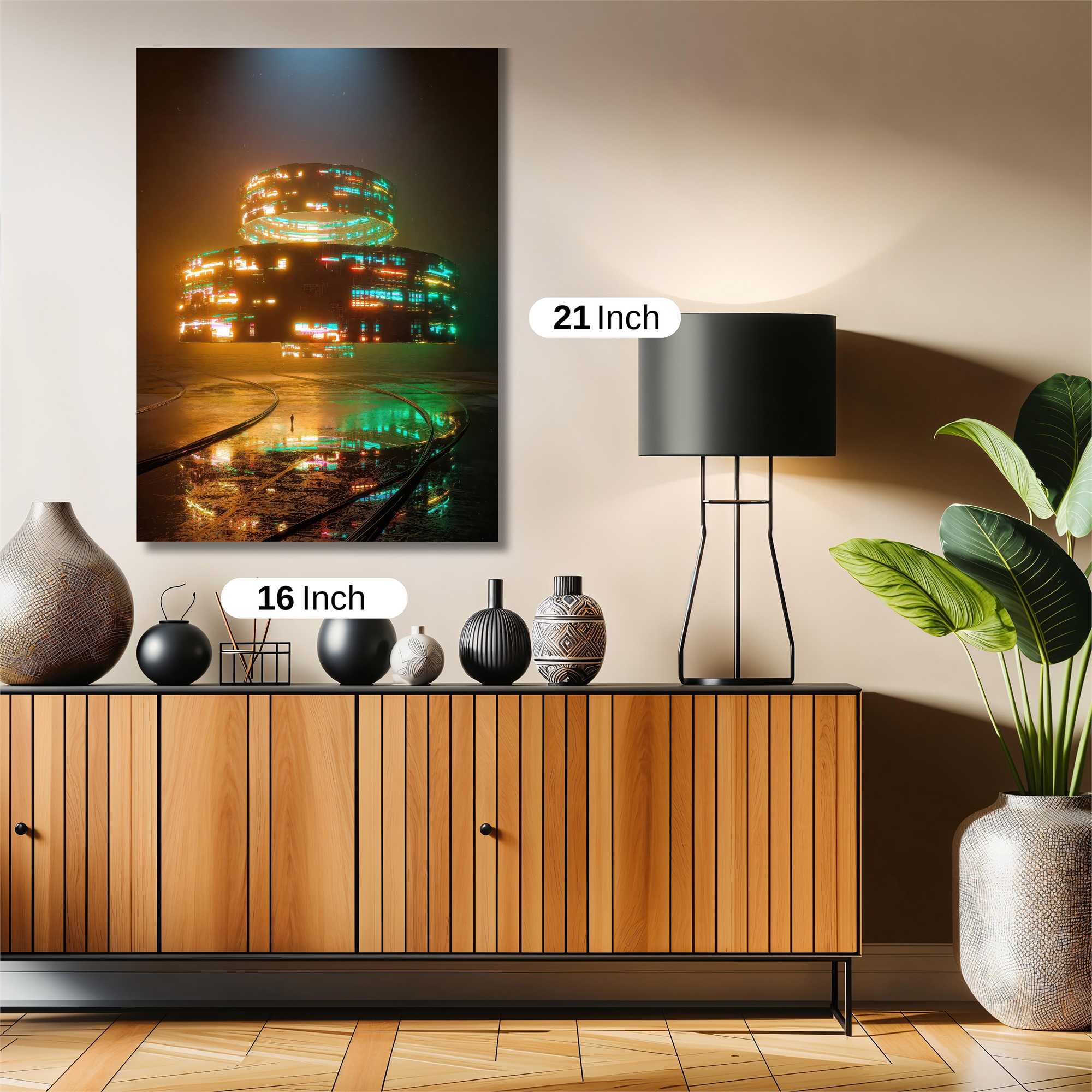 Futuristic Glow Safe Wall Magnetic / M