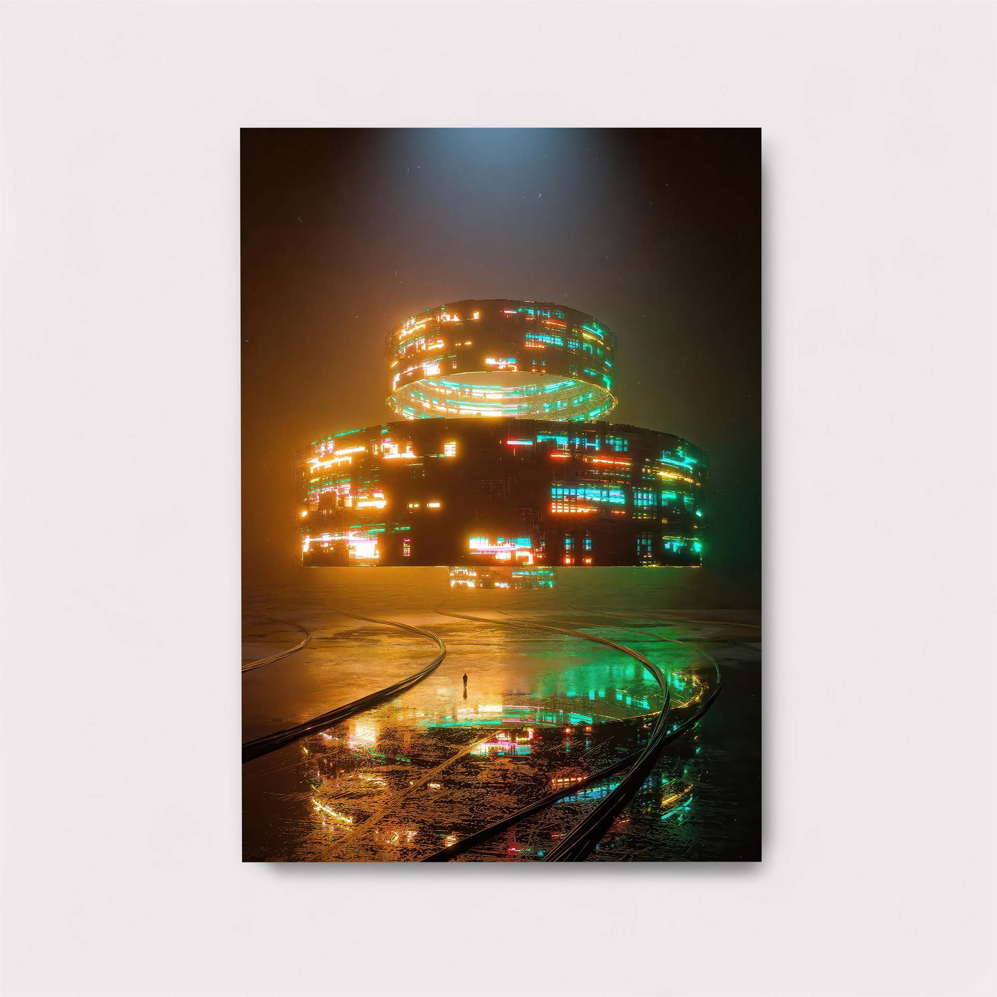 Futuristic Glow Safe Wall Magnetic / M