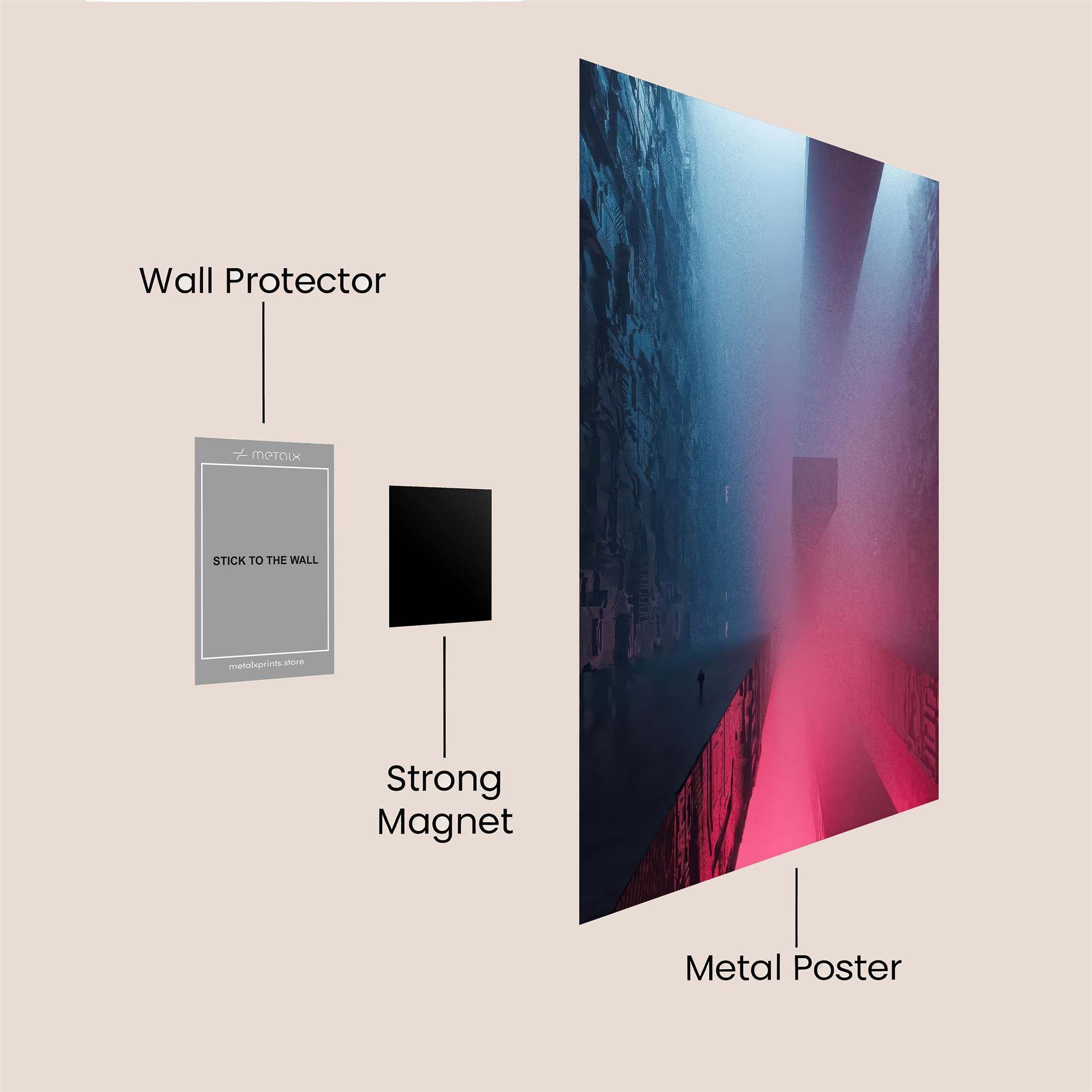 Light Echo Safe Wall Magnetic / M