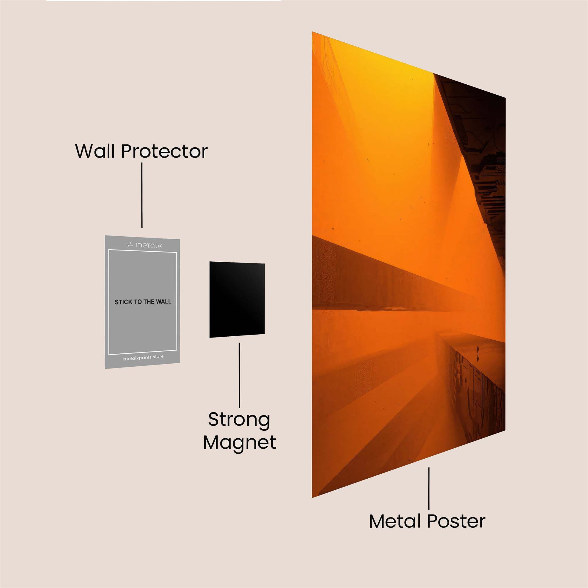 Tunnel Glow Safe Wall Magnetic / M