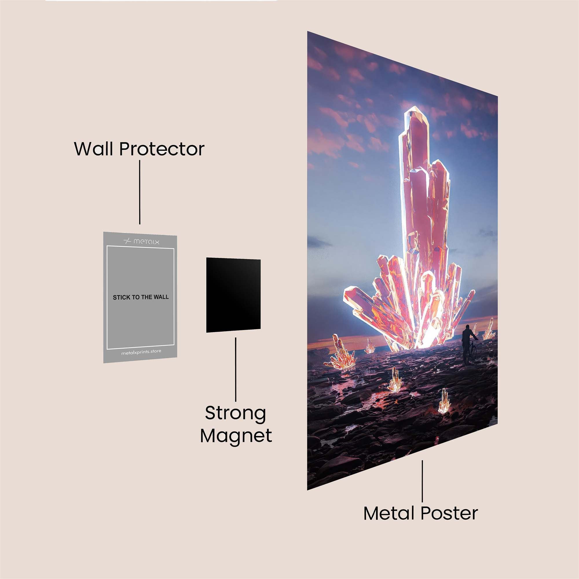 Crystal Radiance Safe Wall Magnetic / M