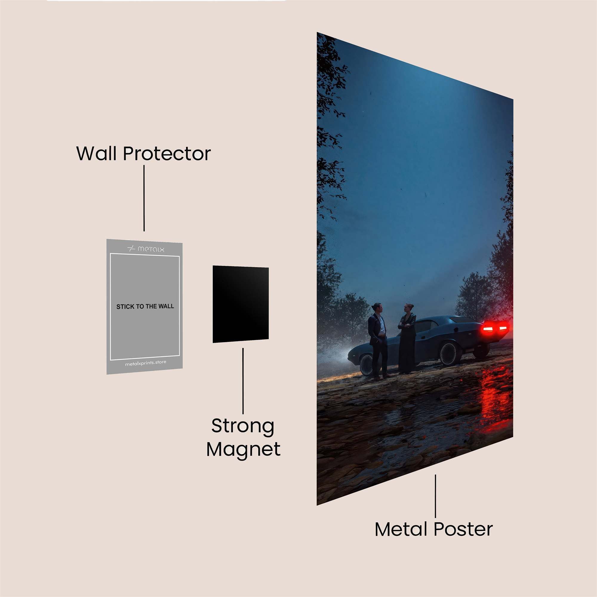 Mystery Night Safe Wall Magnetic / M