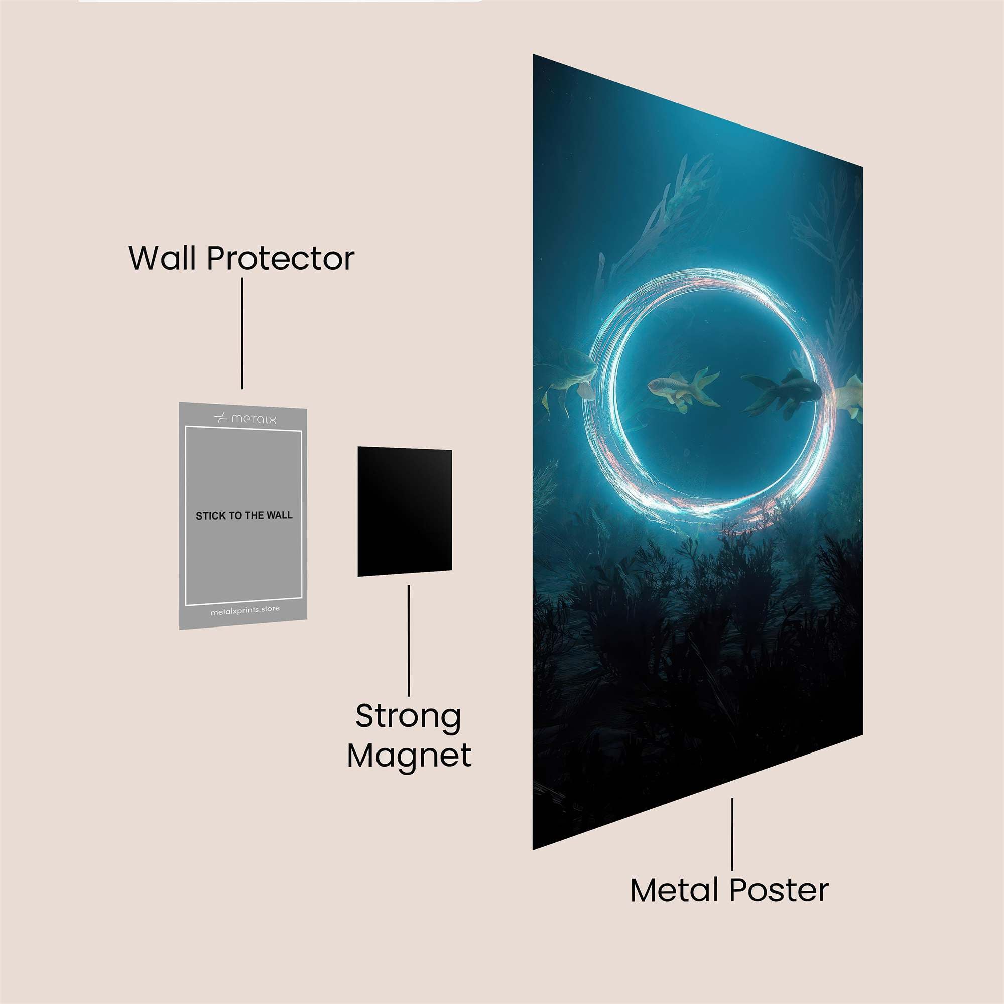 Fish Enigma Safe Wall Magnetic / M