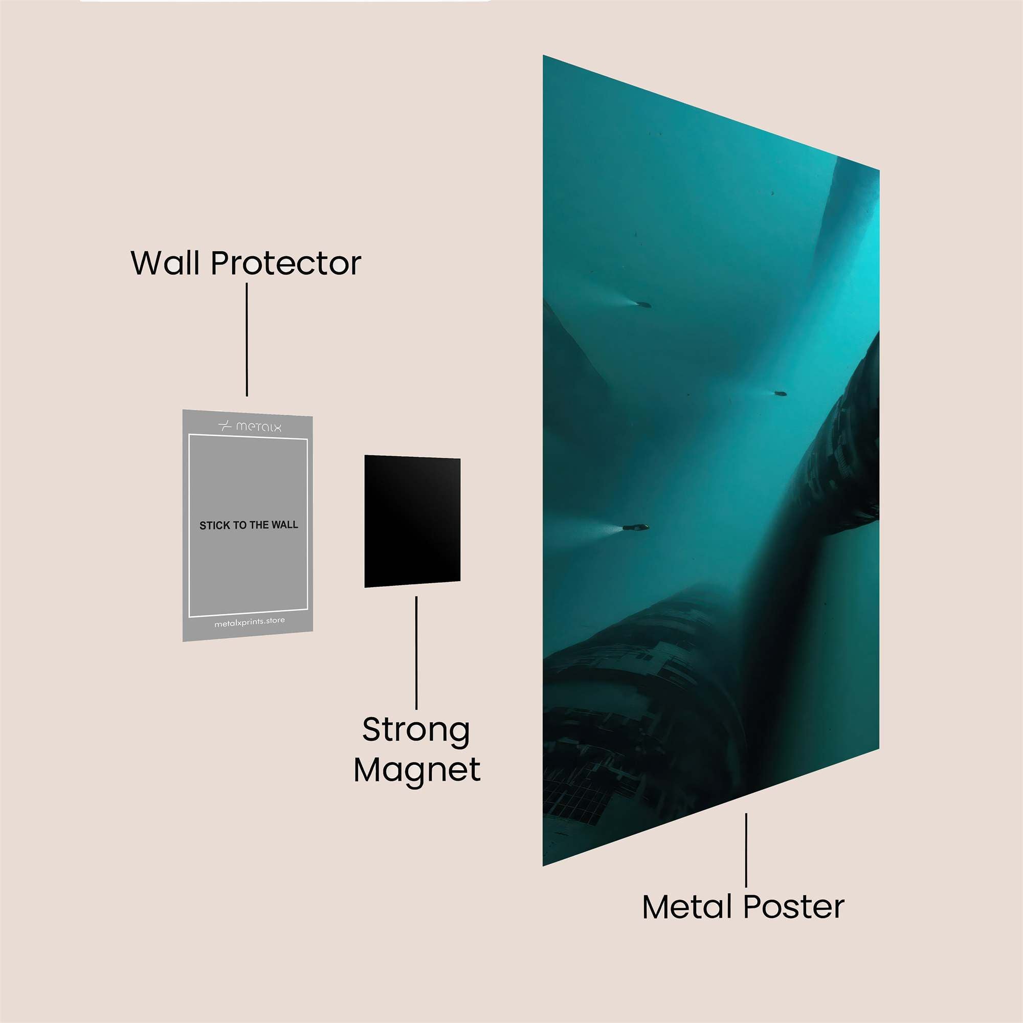 Submarine Mystery Safe Wall Magnetic / M