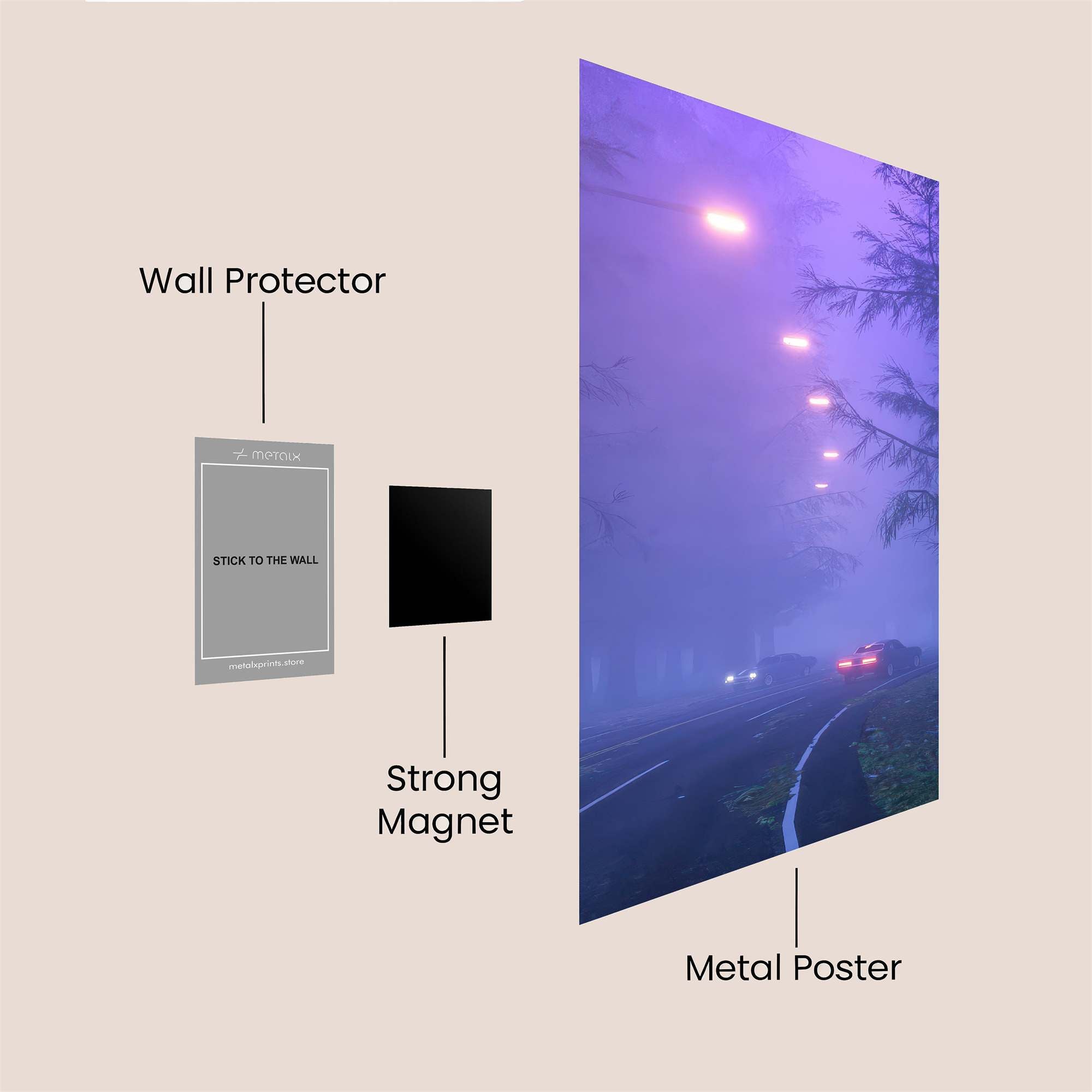 Foggy Enigma Safe Wall Magnetic / M