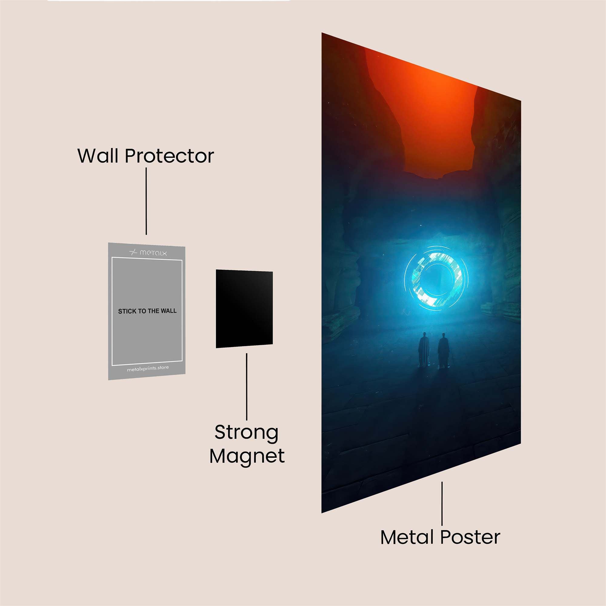 Portal Enigma Safe Wall Magnetic / M