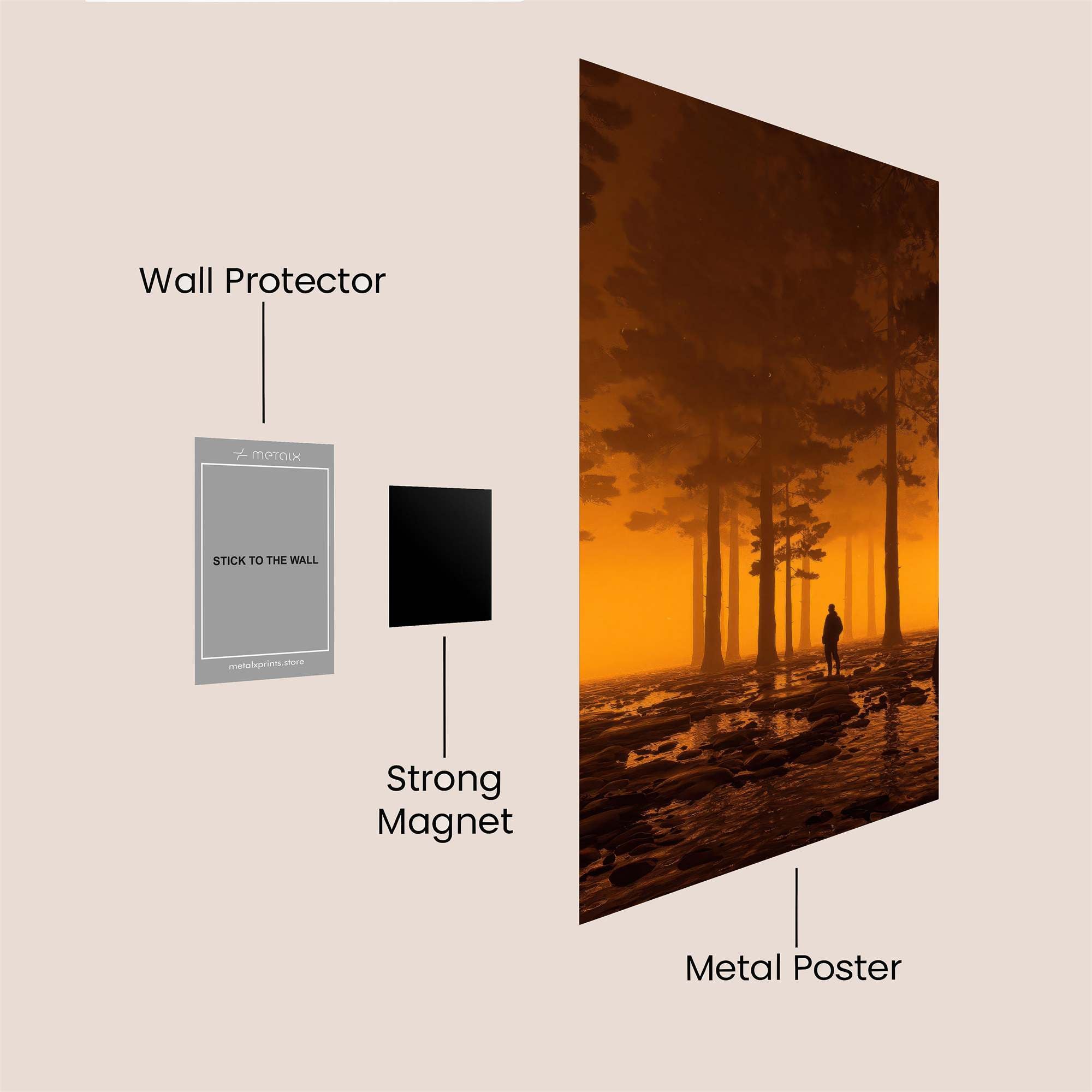Forest Glow Safe Wall Magnetic / M