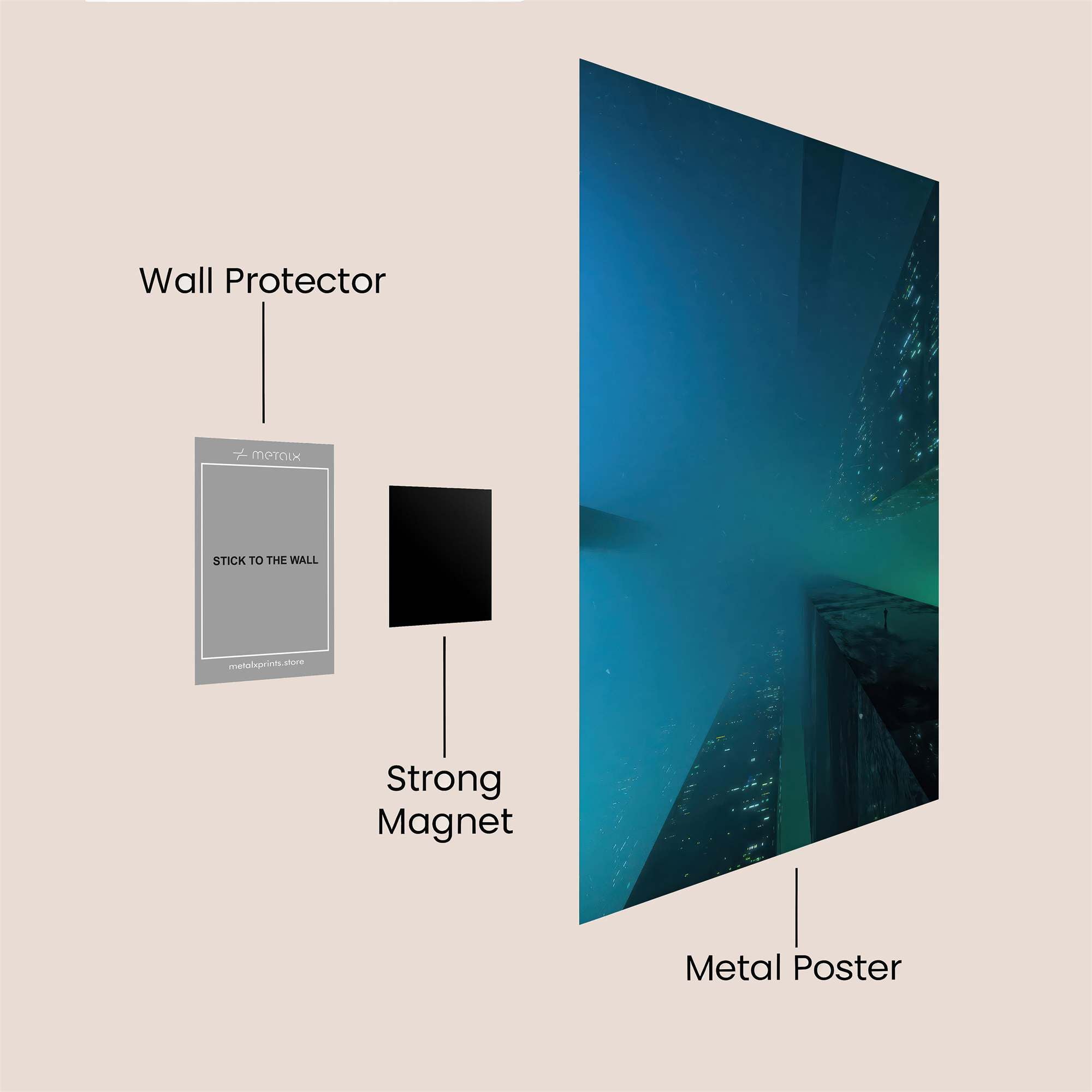 City Dream Safe Wall Magnetic / M