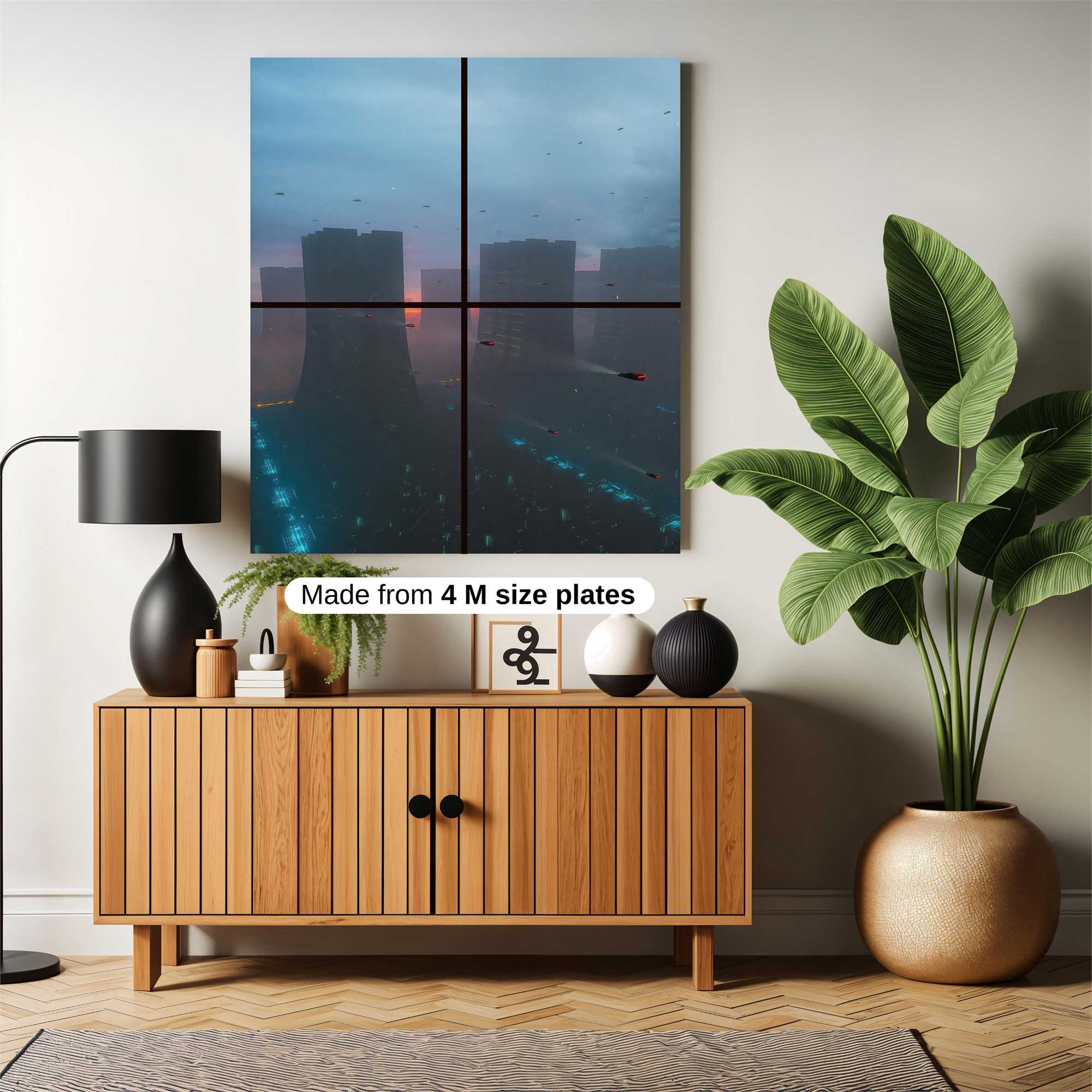 Cyberpunk Dawn Safe Wall Magnetic / M