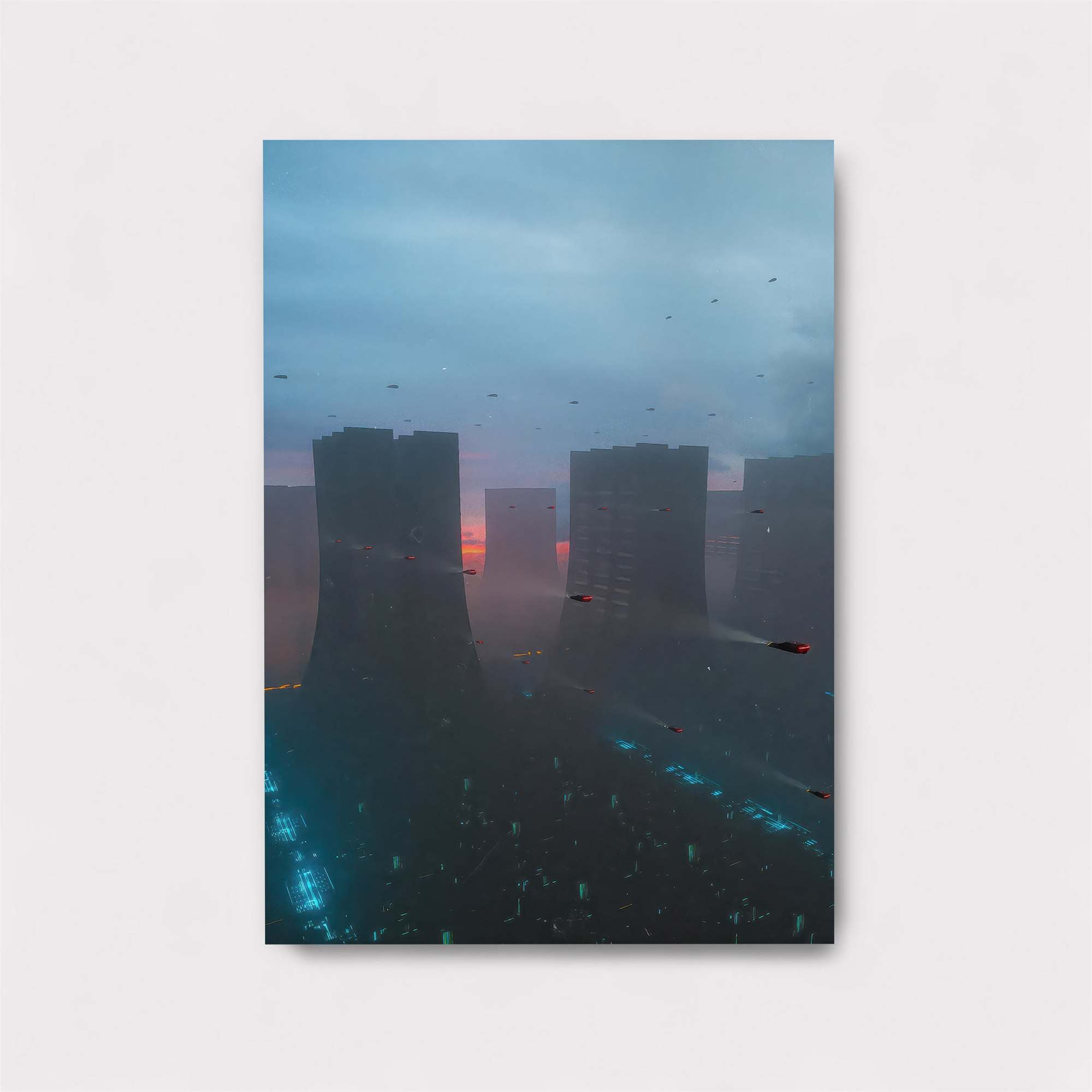 Cyberpunk Dawn Safe Wall Magnetic / M