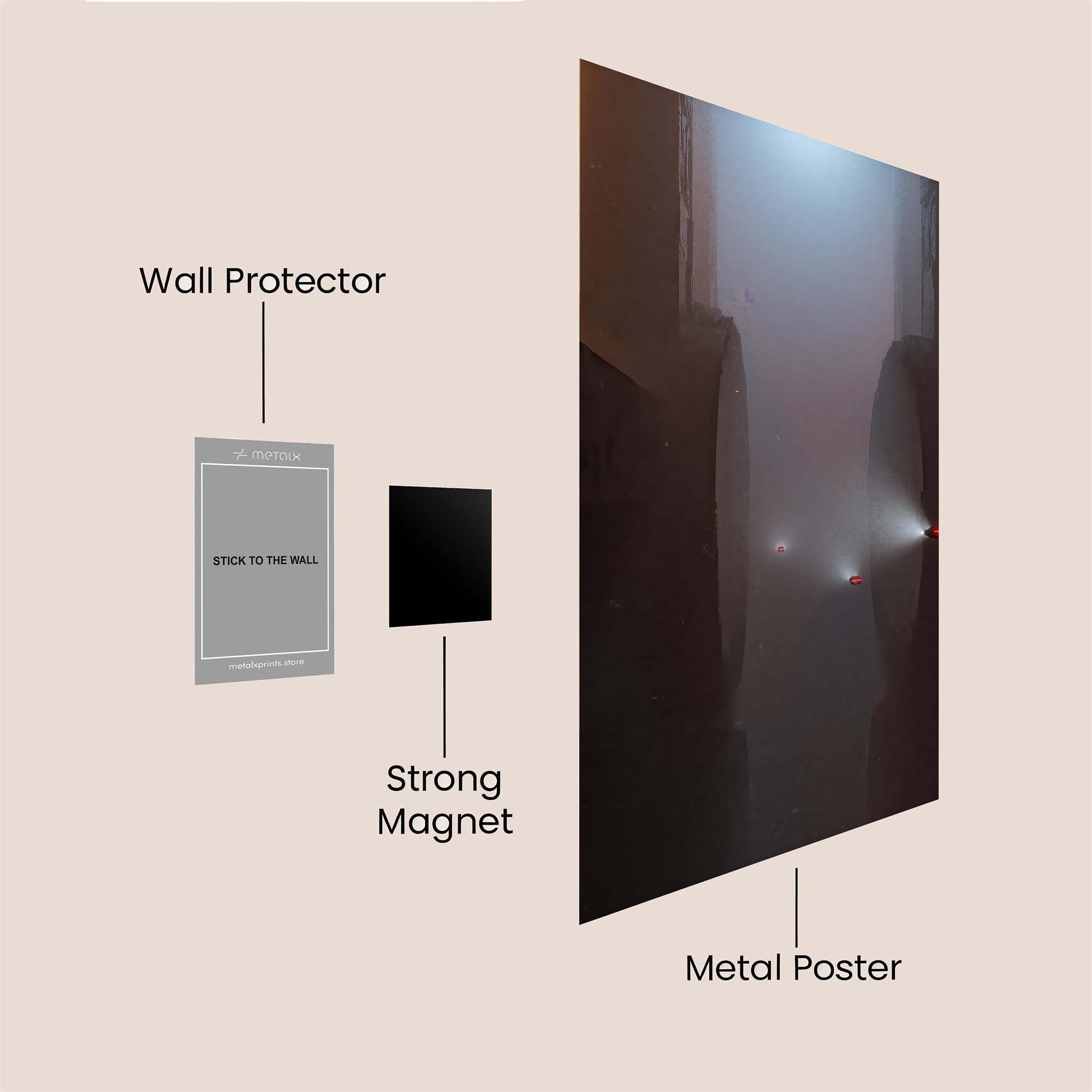 Foggy Mystery Safe Wall Magnetic / M