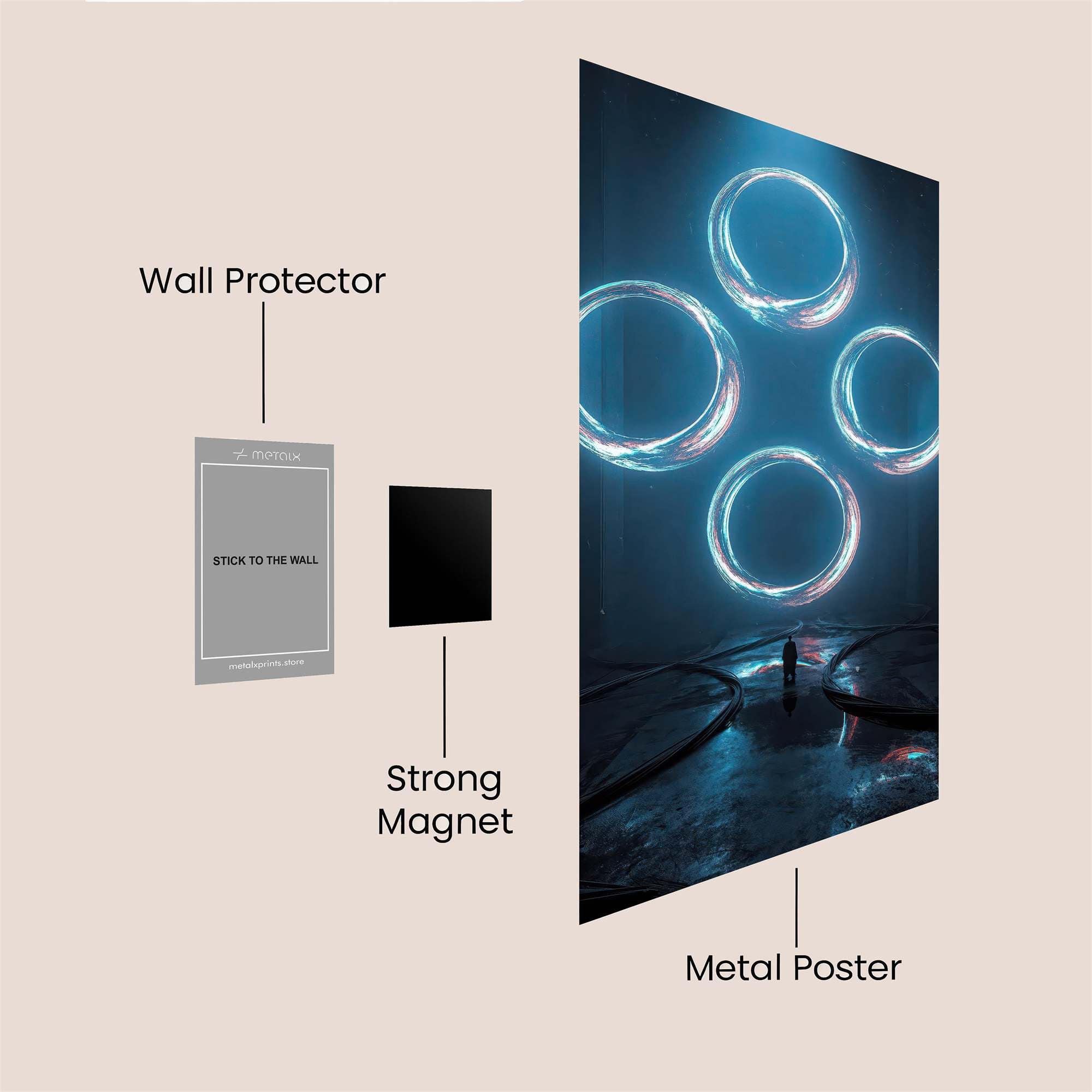 Portal Enigma Safe Wall Magnetic / M