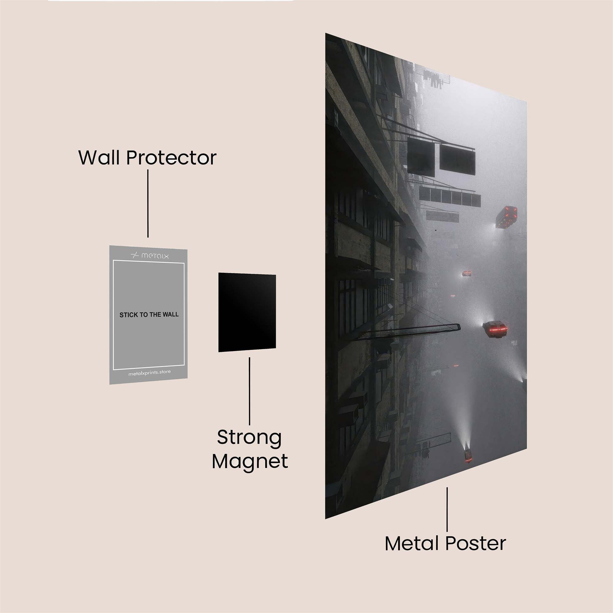 Foggy Enigma Safe Wall Magnetic / M