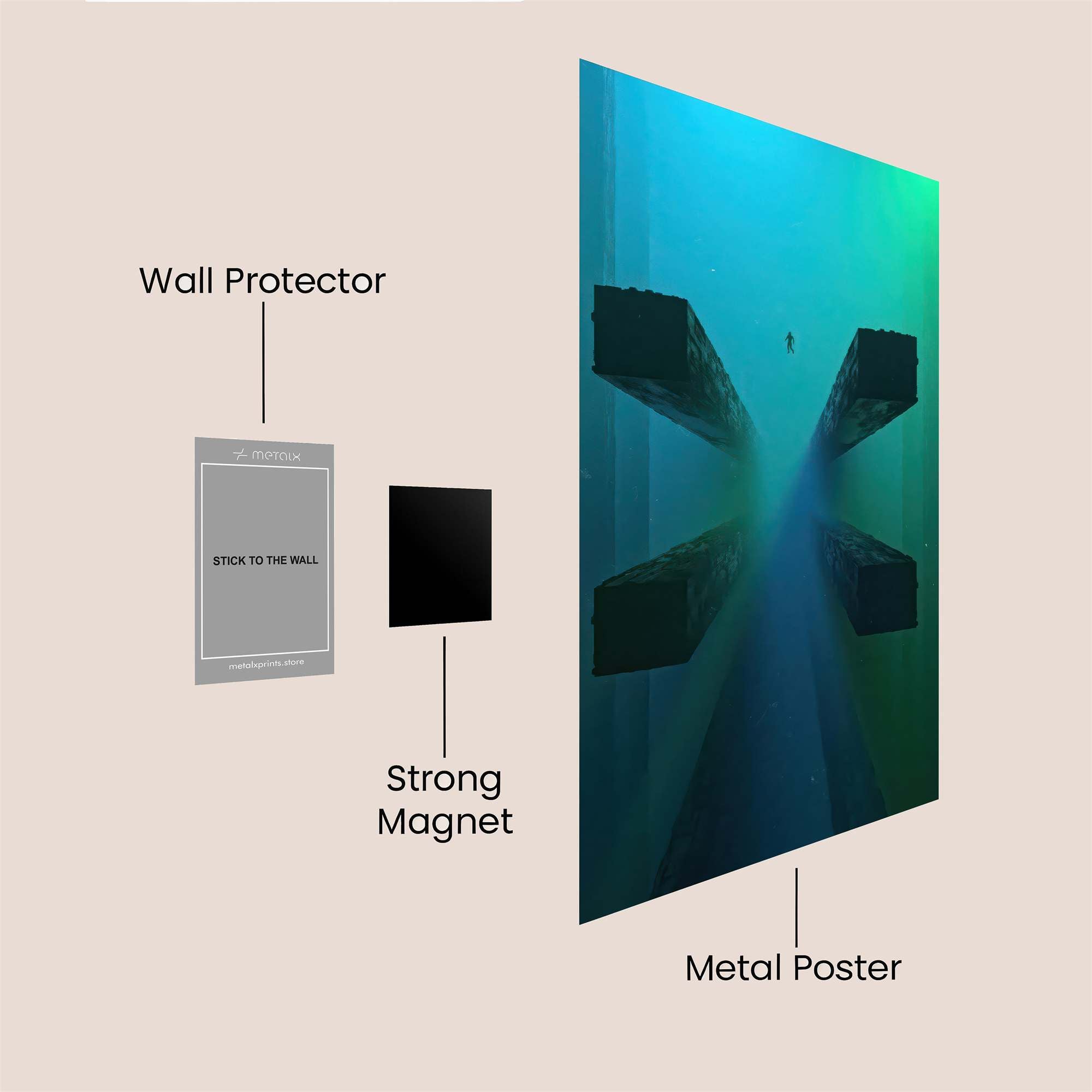 Diver's Dream Safe Wall Magnetic / M