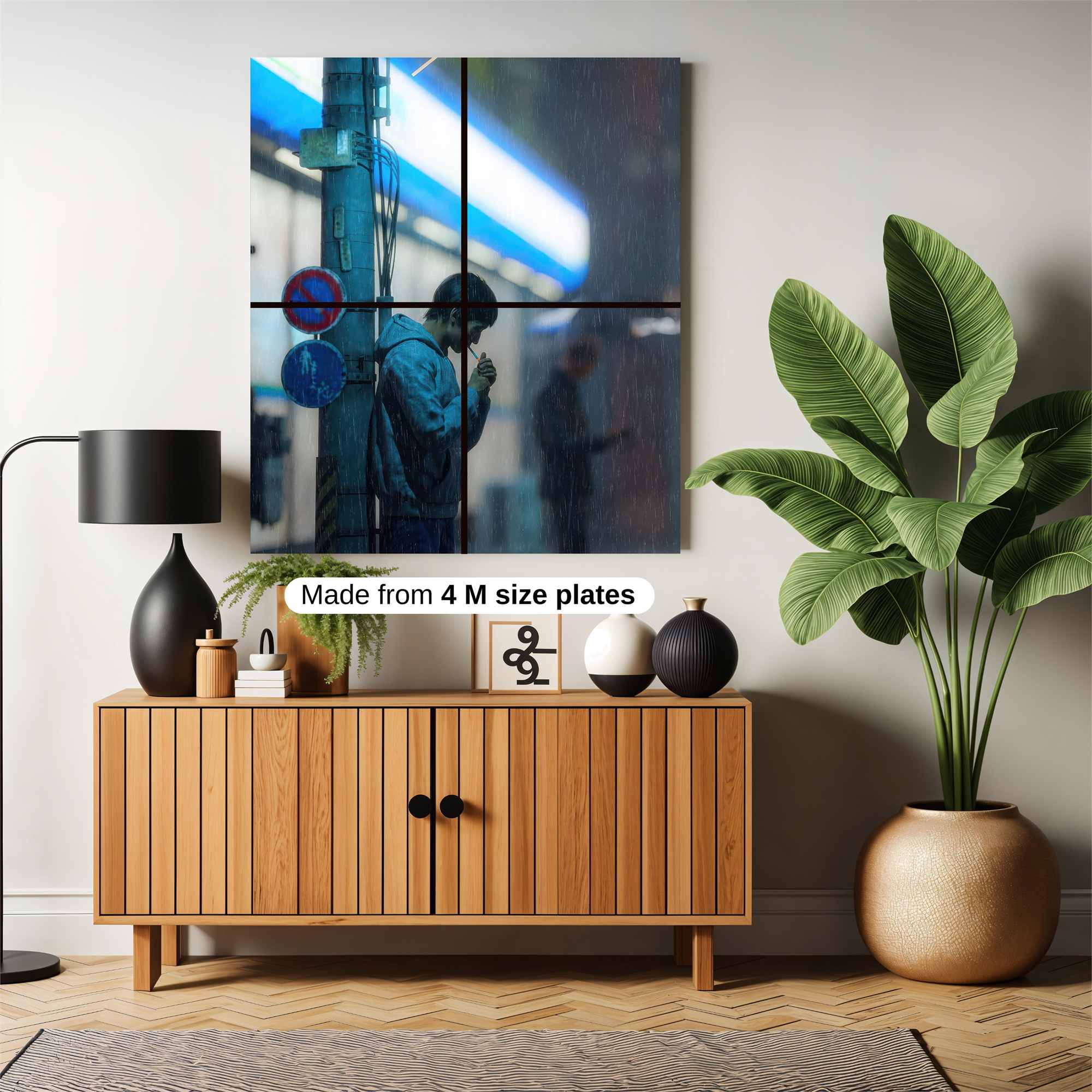 Rainy Solitude Safe Wall Magnetic / M
