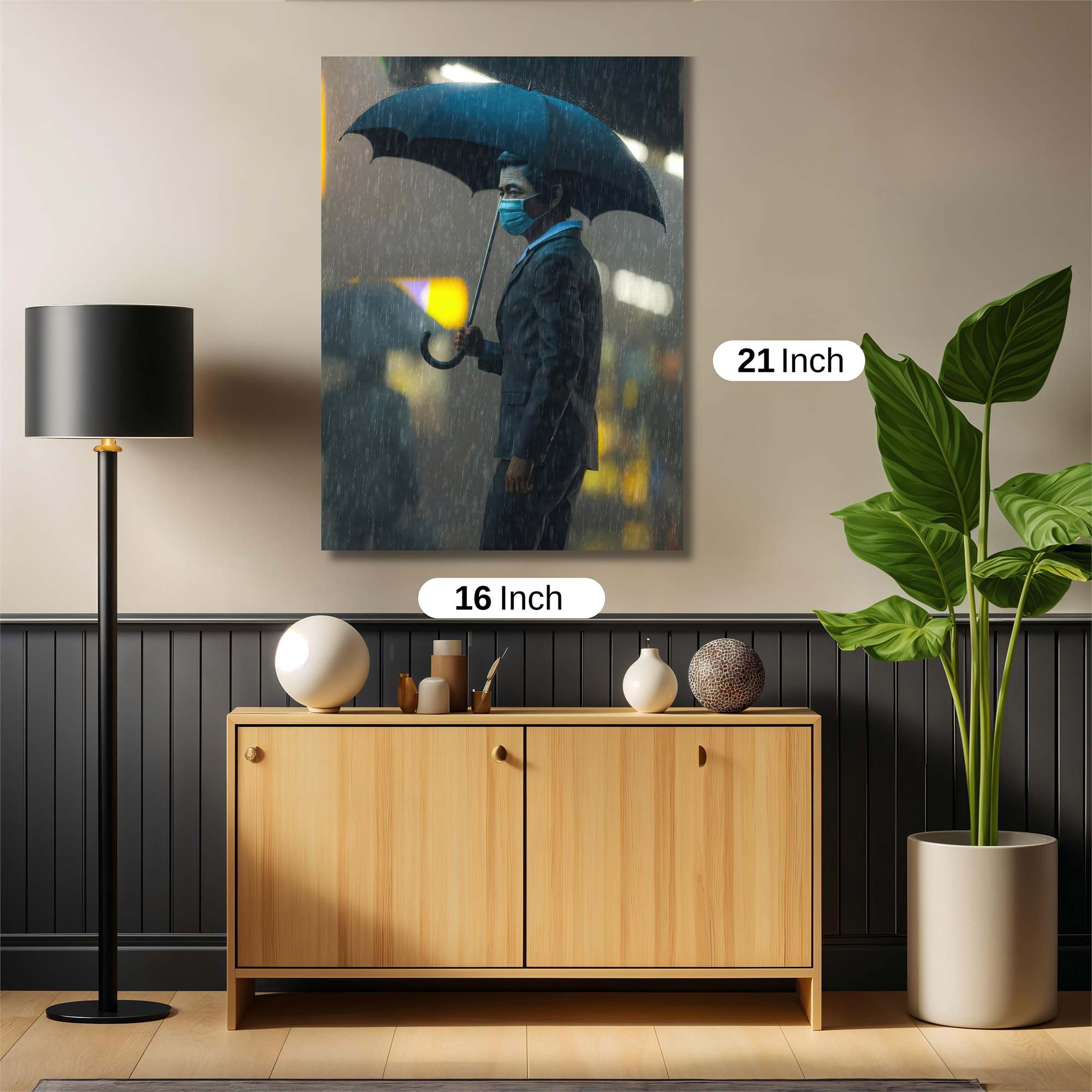 Rainy Solitude Safe Wall Magnetic / M