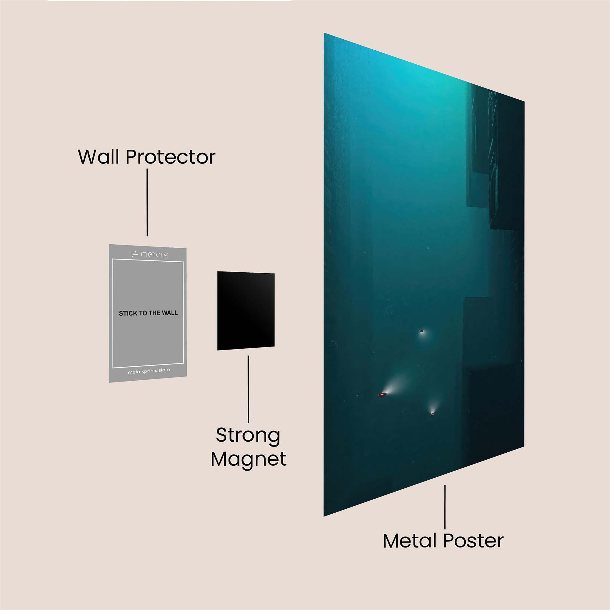 Submerged Mystery Safe Wall Magnetic / M