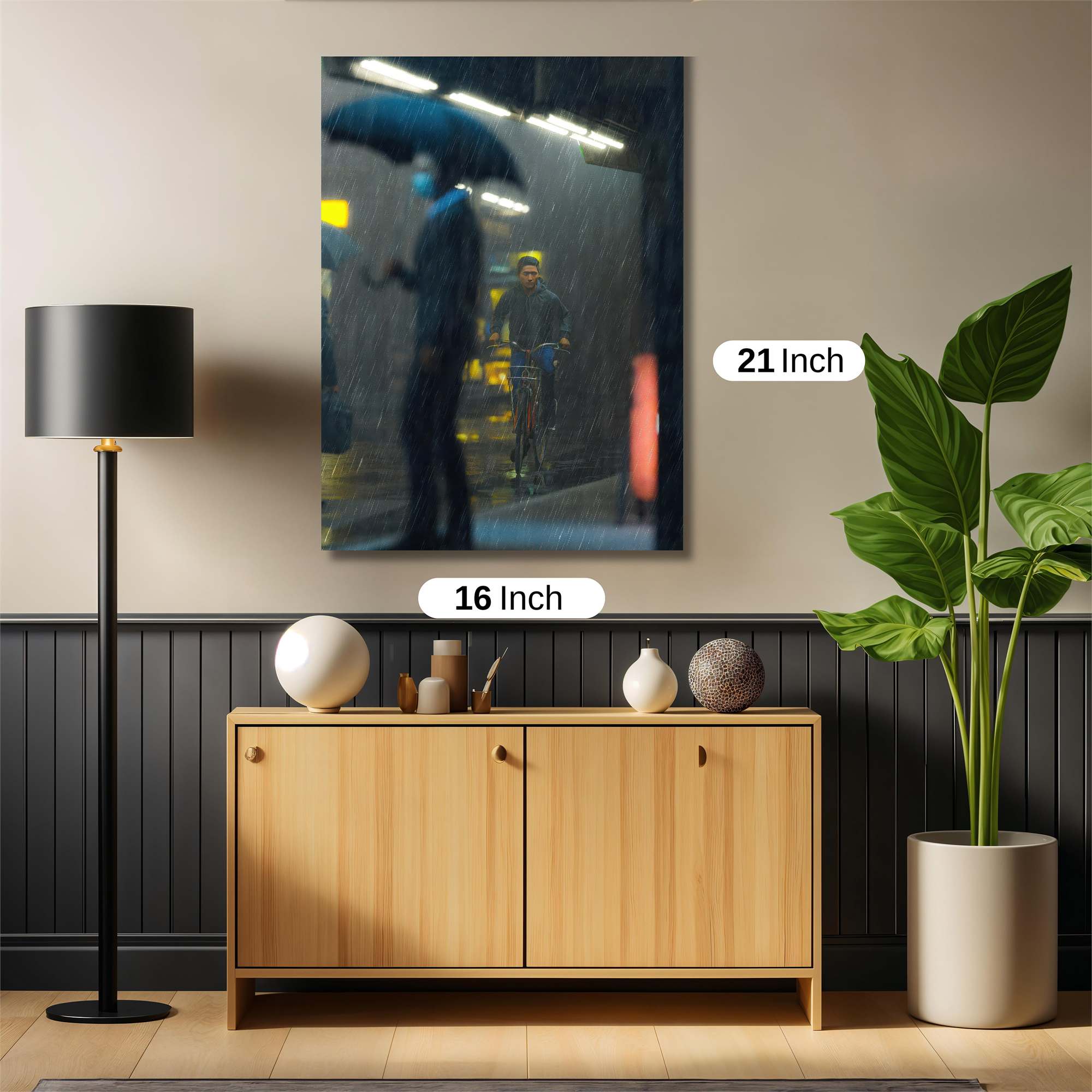 Rainy Solitude Safe Wall Magnetic / M