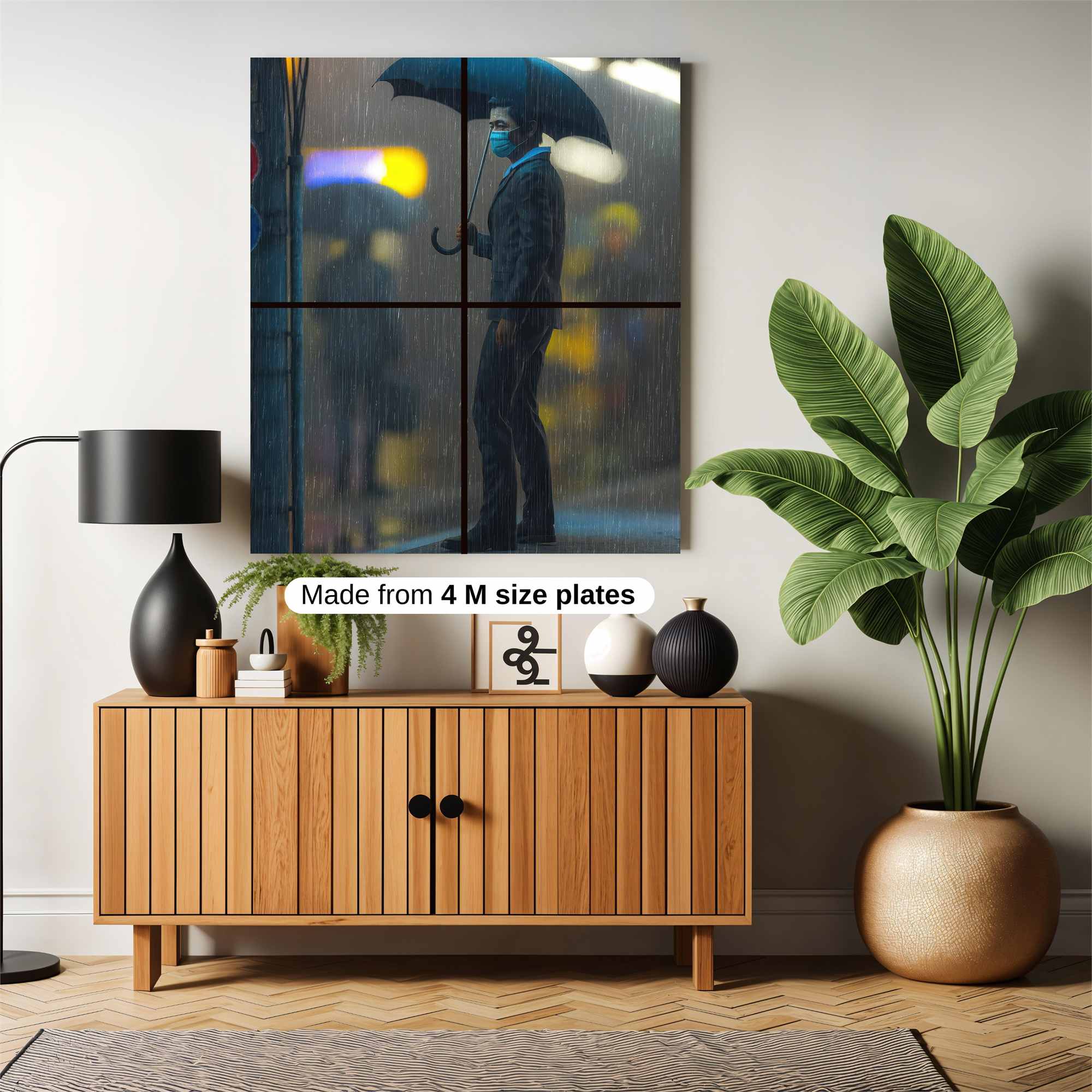 Rainy Solitude Safe Wall Magnetic / M