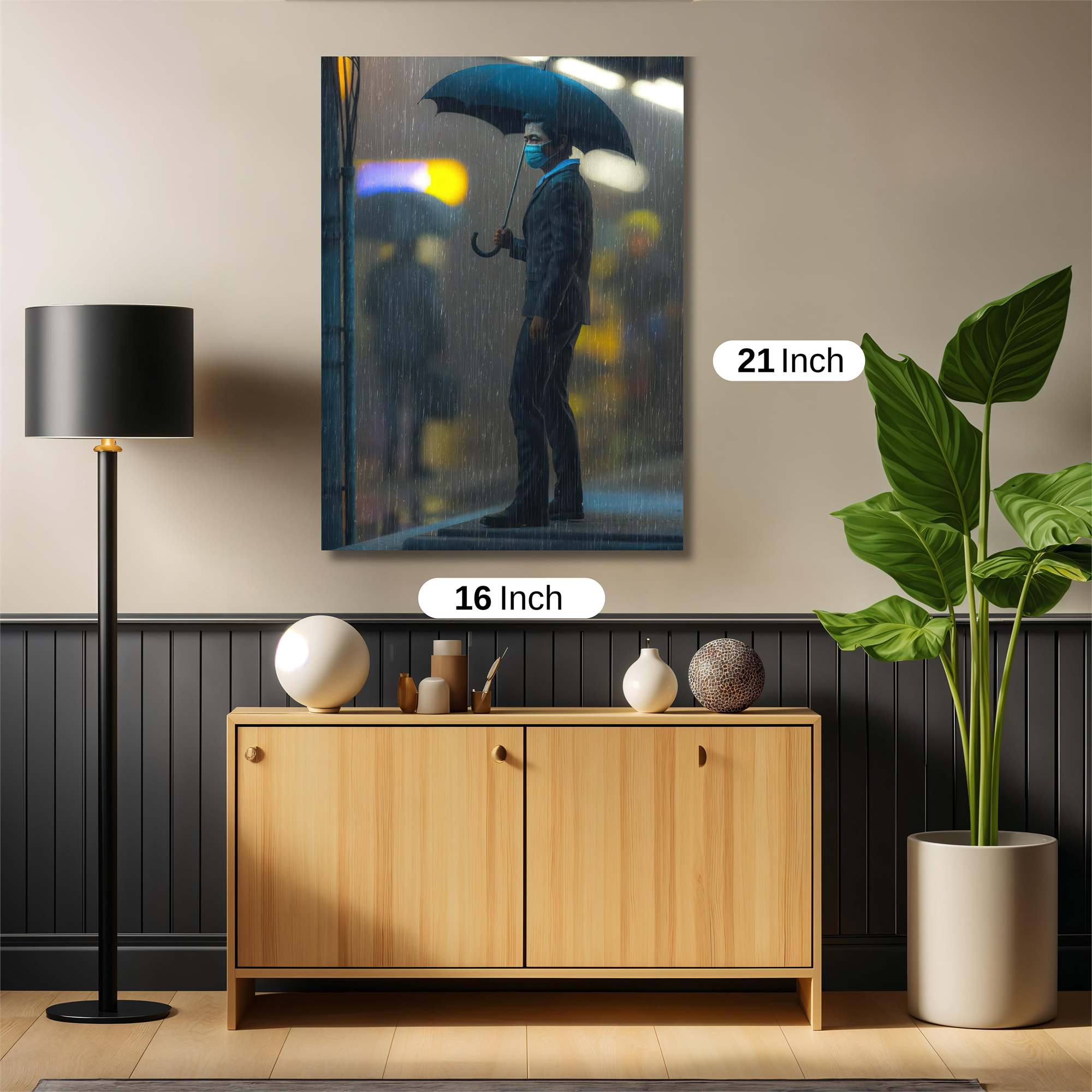 Rainy Solitude Safe Wall Magnetic / M