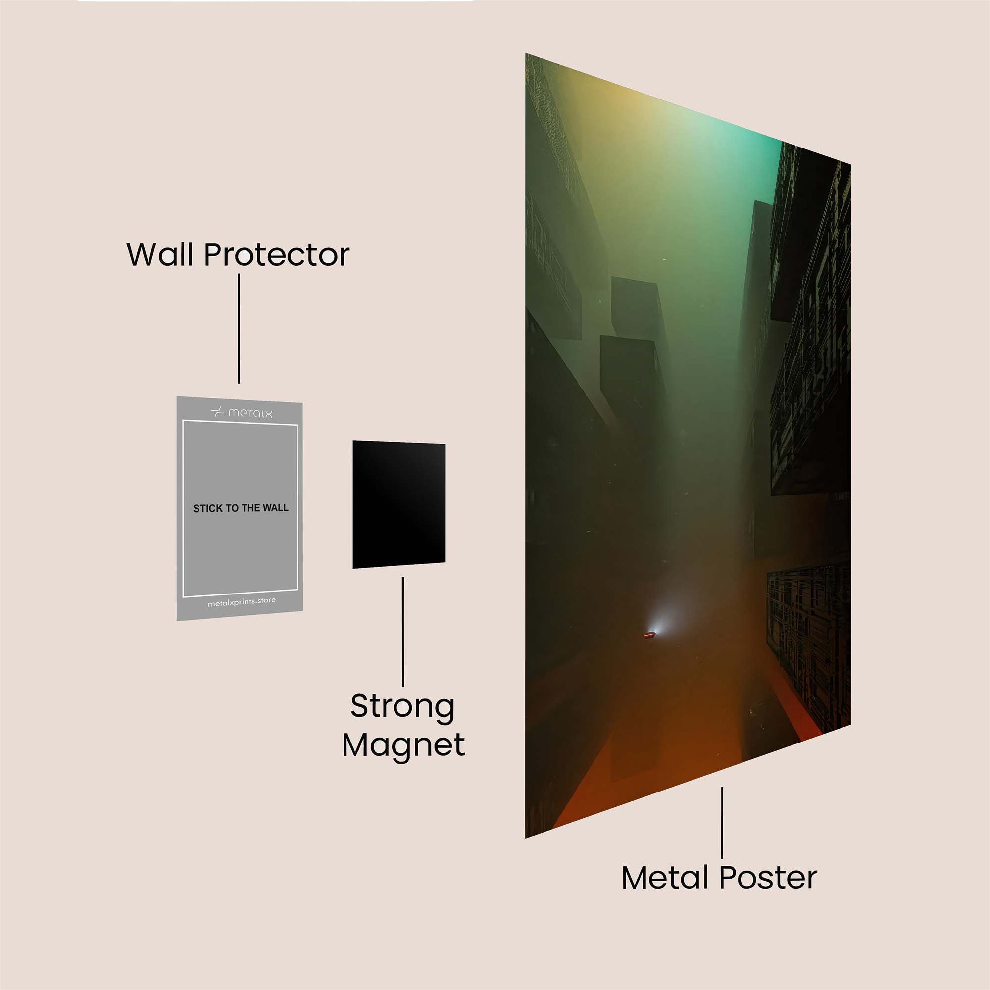 Neon Abyss Safe Wall Magnetic / M