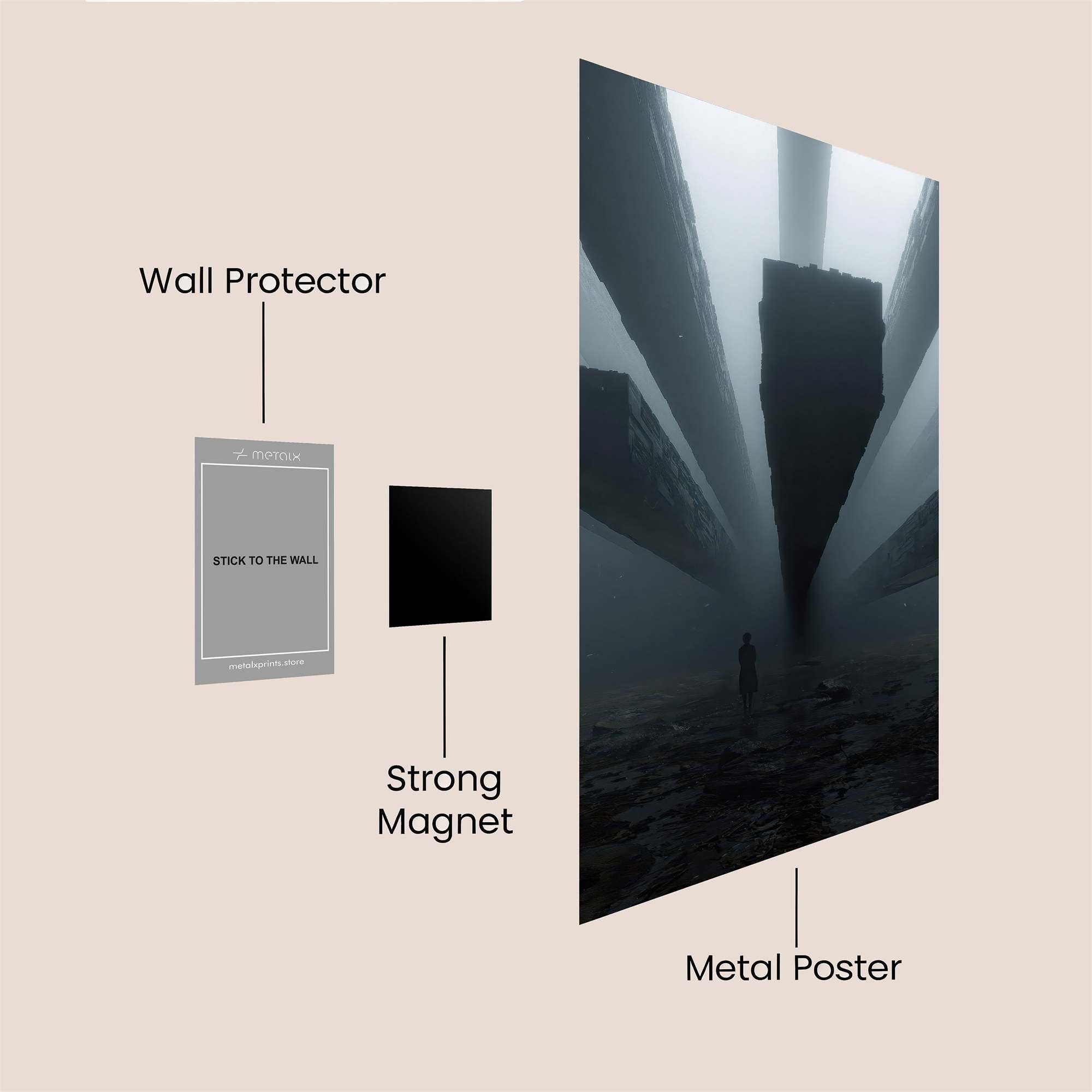 Monolith Mystery Safe Wall Magnetic / M