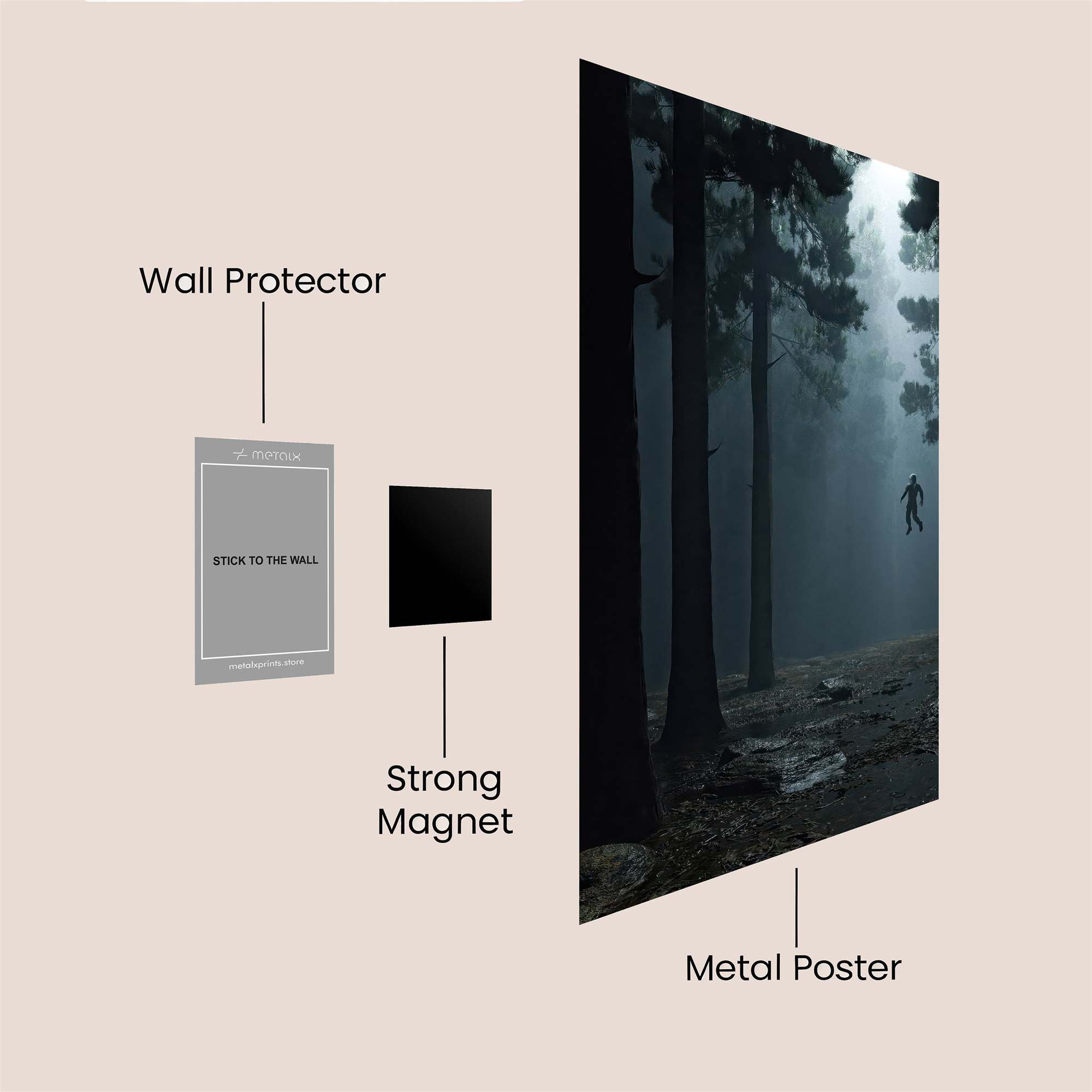 Forest Mystery Safe Wall Magnetic / M