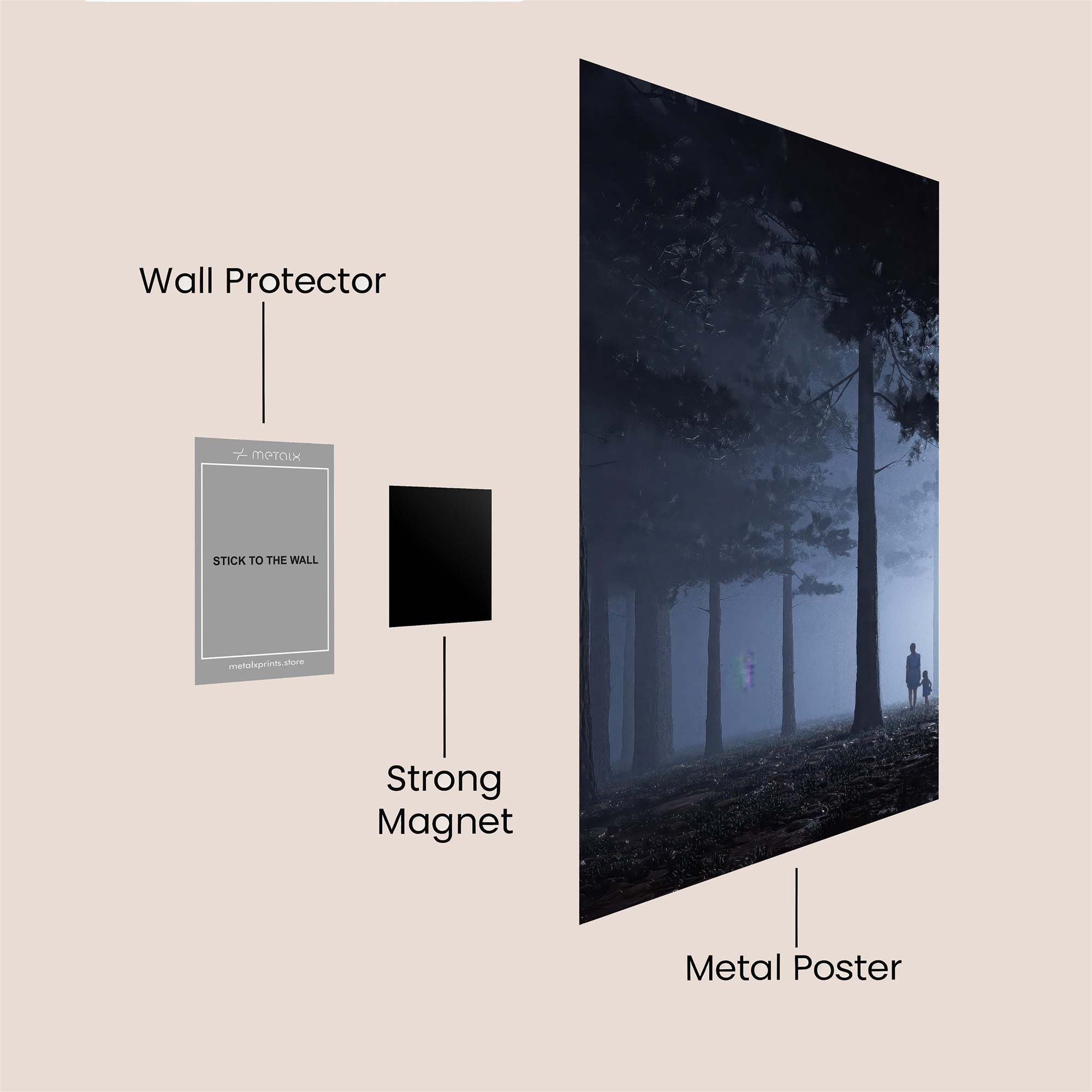 Misty Mystery Safe Wall Magnetic / M