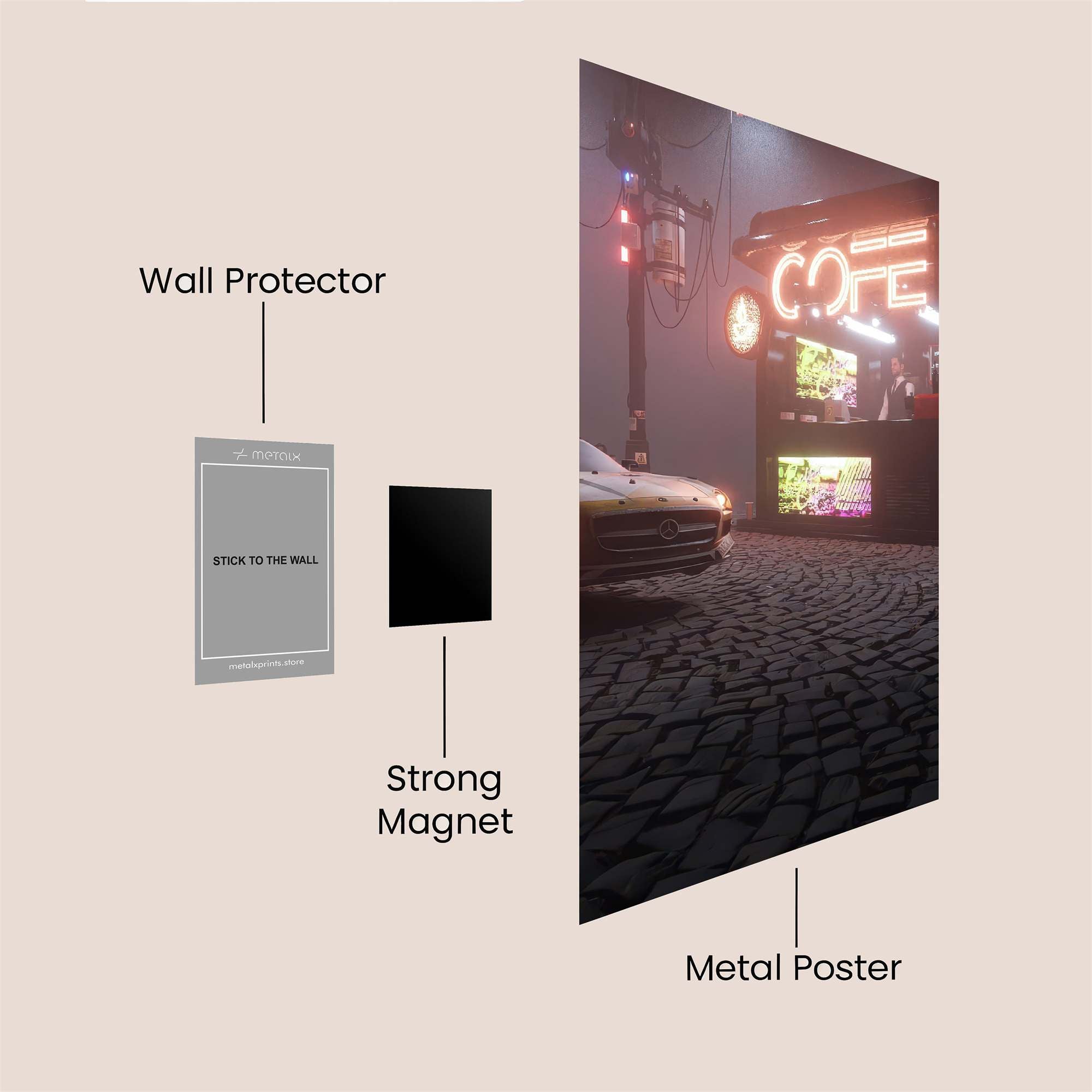 Neon Dream Safe Wall Magnetic / M
