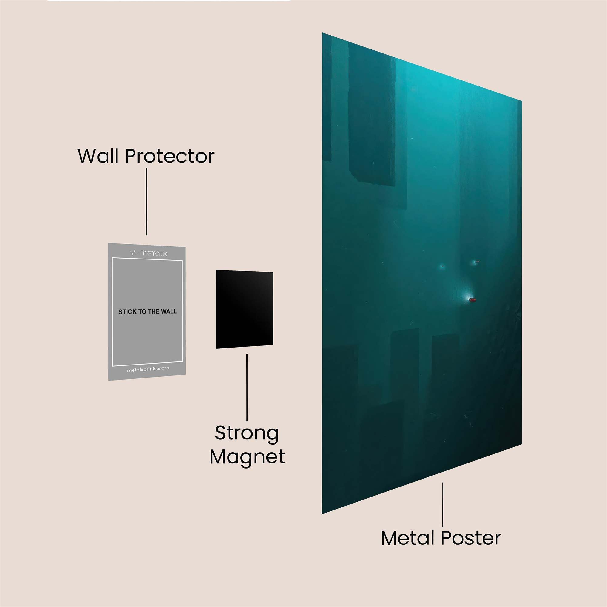 Submarine Serene Safe Wall Magnetic / M