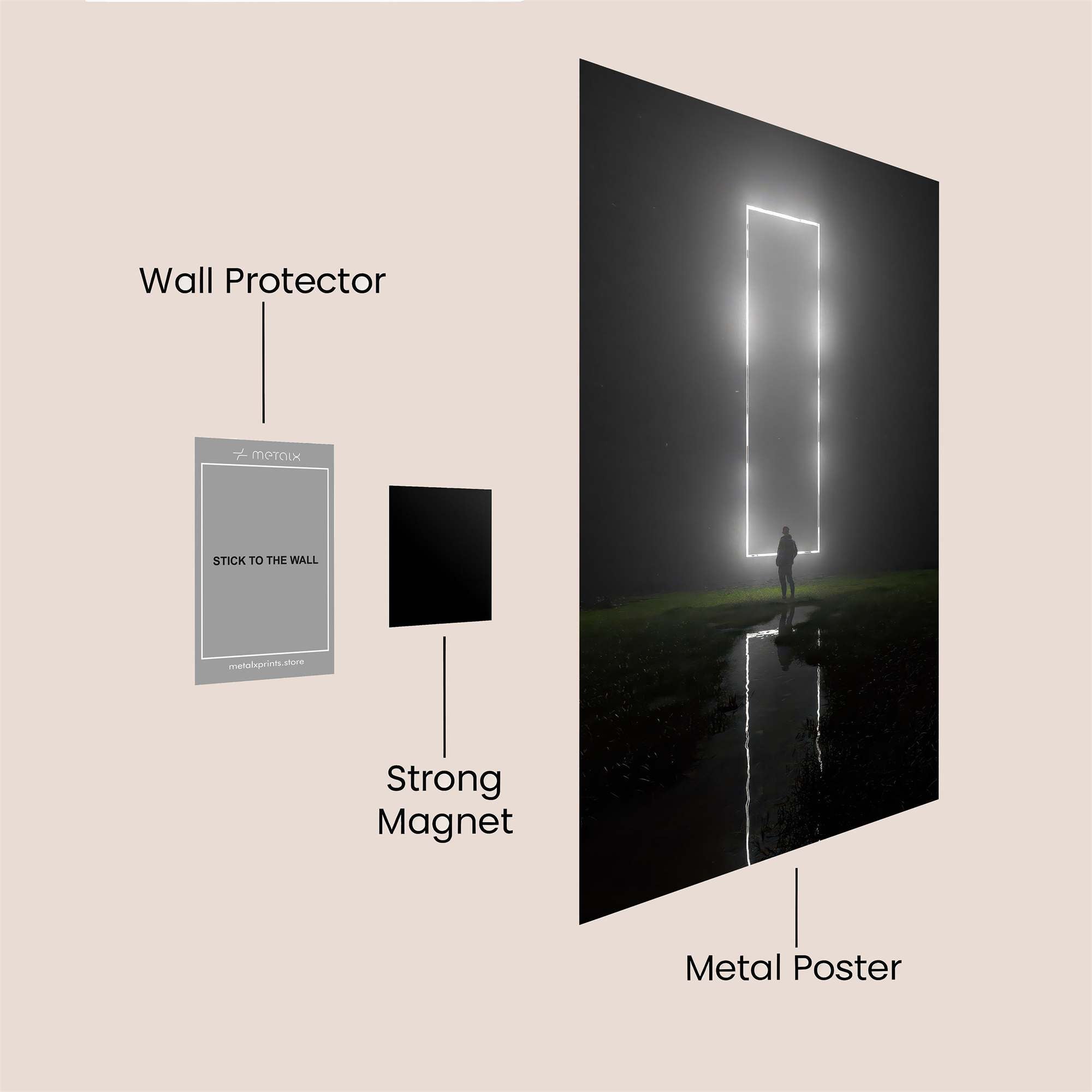 Portal Serenity Safe Wall Magnetic / M