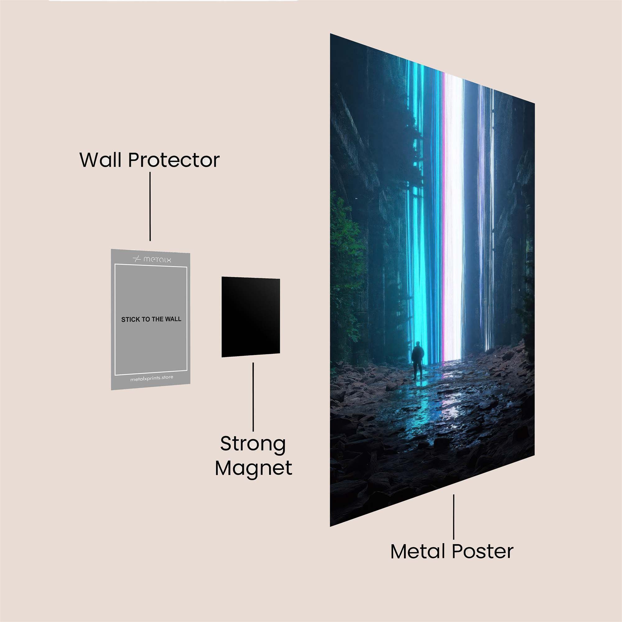 Portal Serenity Safe Wall Magnetic / M