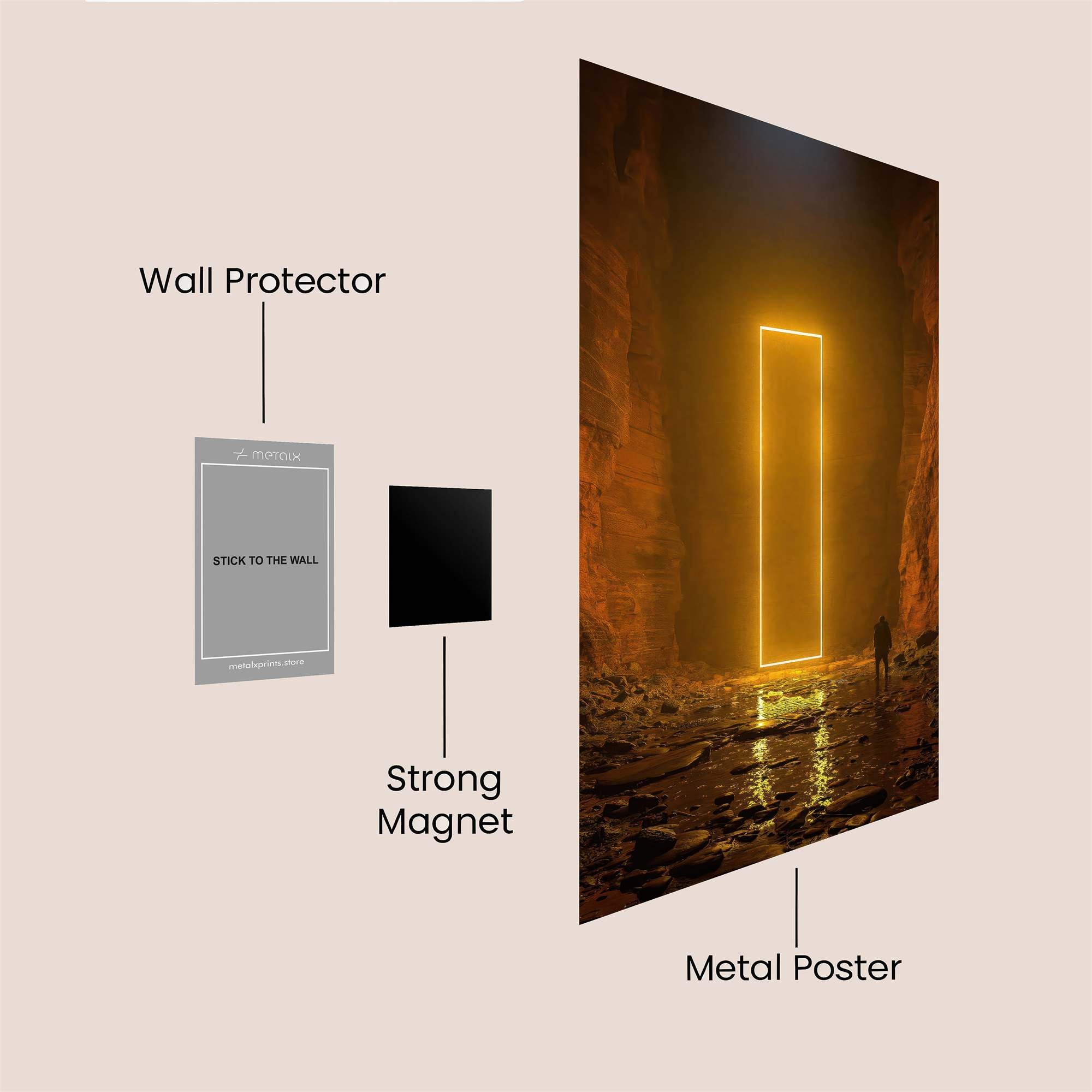 Portal Serenity Safe Wall Magnetic / M