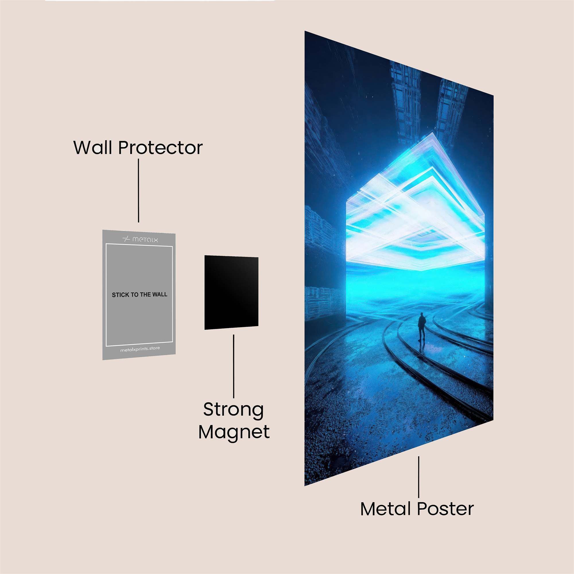 Portal Serenity Safe Wall Magnetic / M