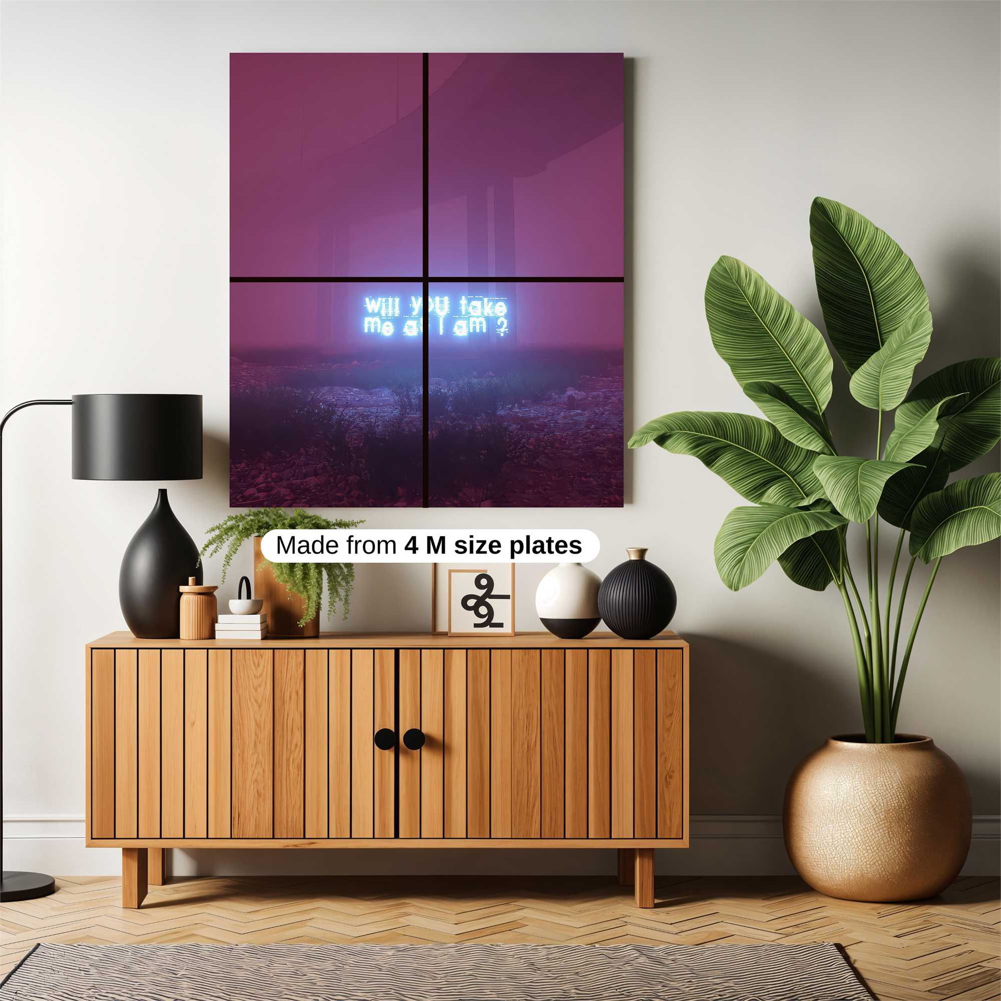 Neon Solitude Safe Wall Magnetic / M